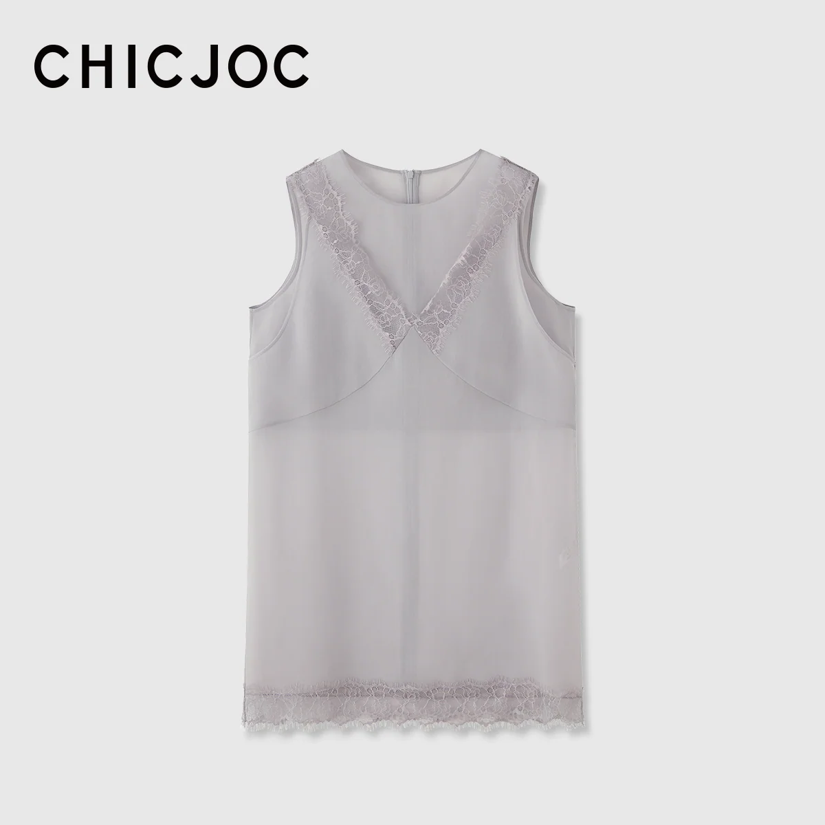 Mulberry Silk Organza Lace Tunic - Image 8