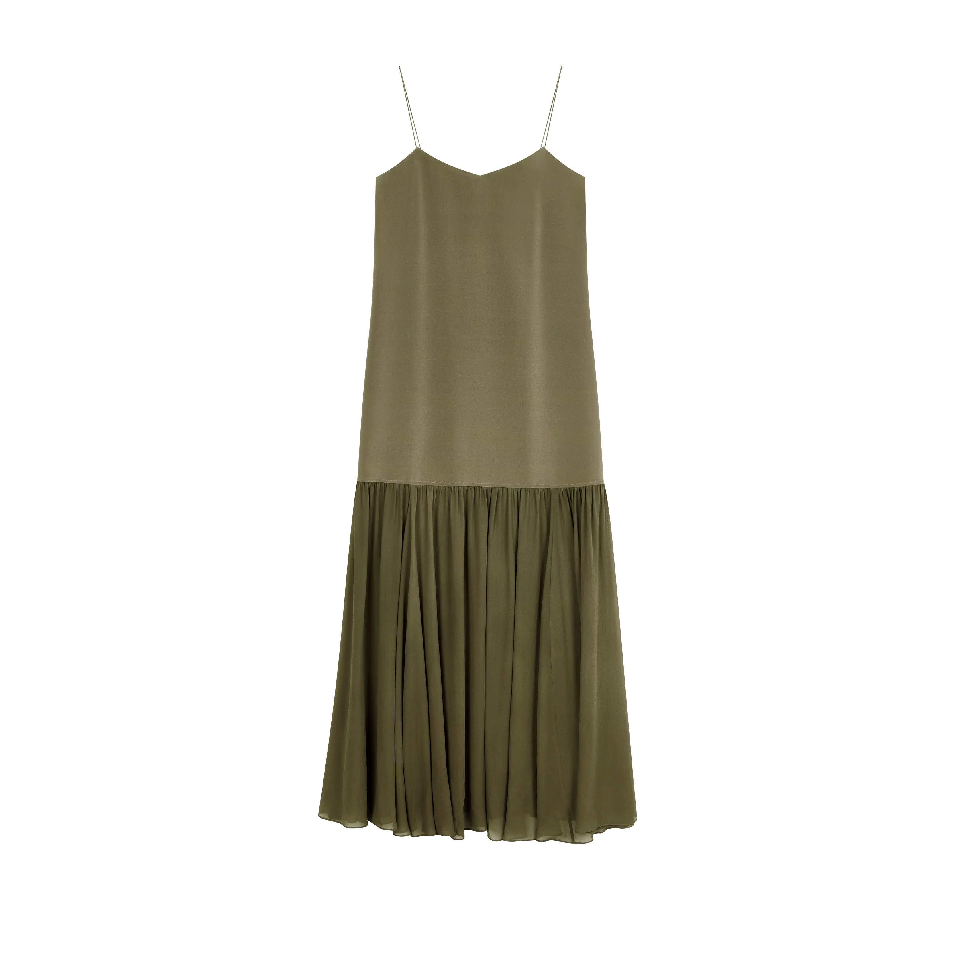 Mulberry Silk Sheer-Hem Slip Dress - Image 3