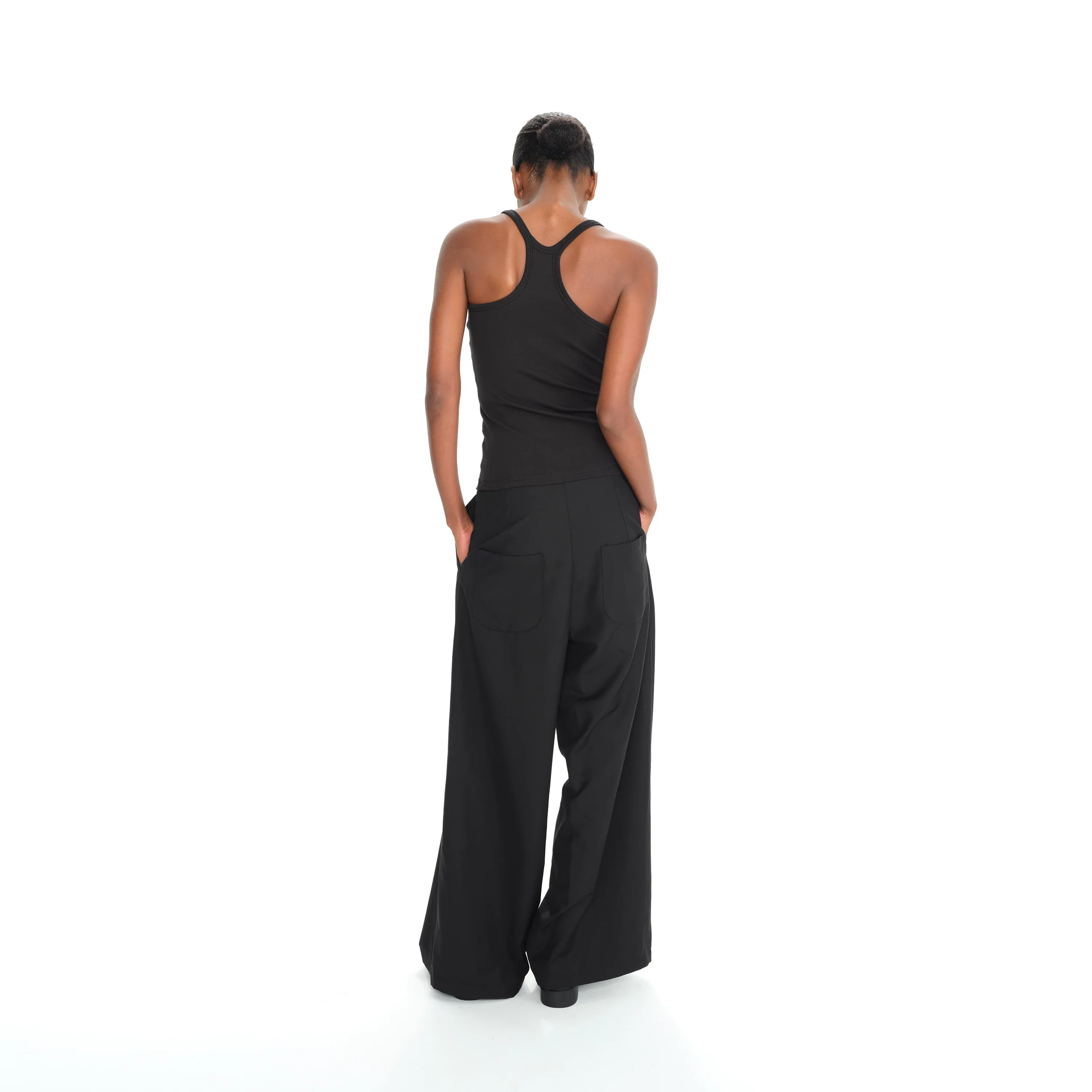 Multi-Button Loose Trousers