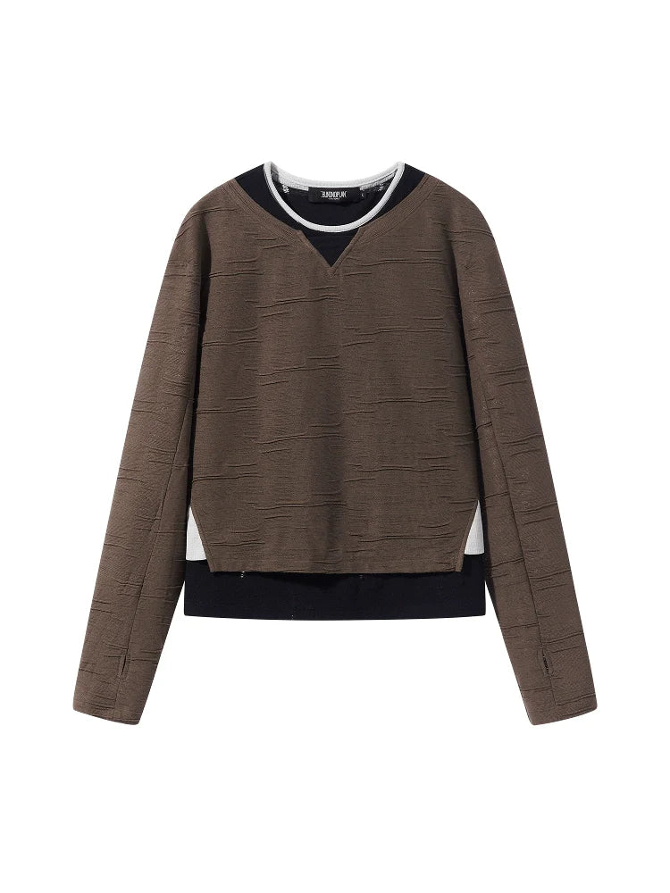 Multi-Layer Textured Long-Sleeve Top - Image 4