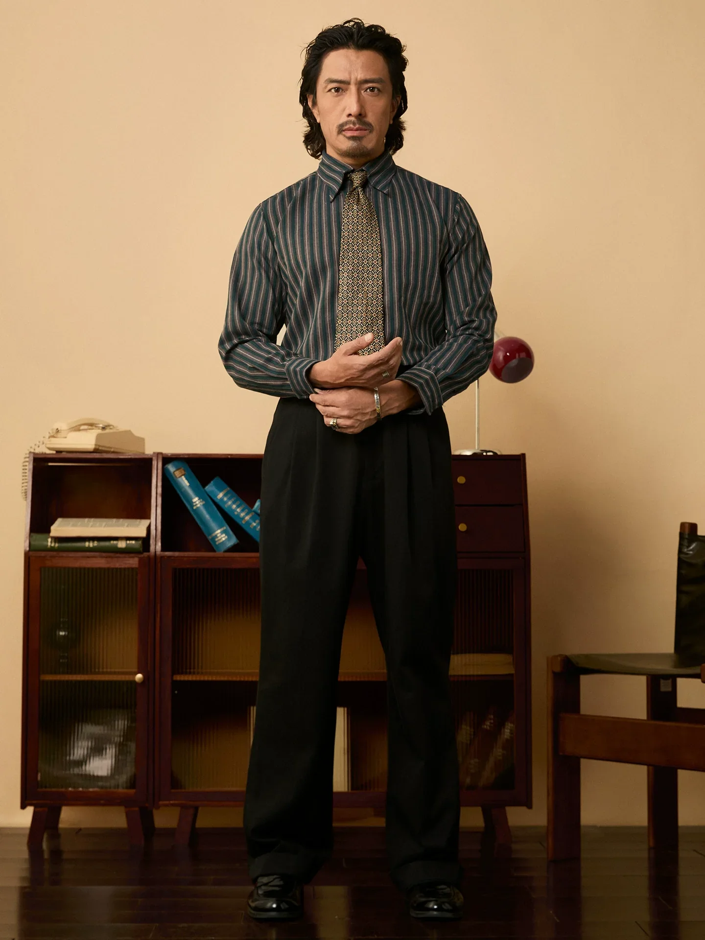 Multi-Stripe Point-Collar Shirt - Image 2