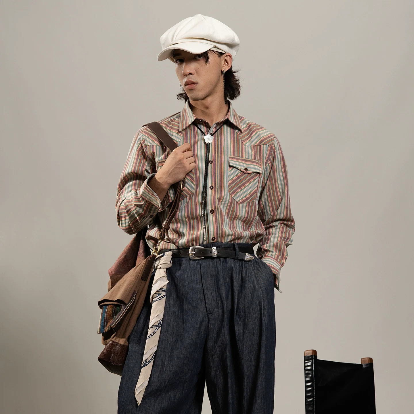 Multi Stripe Western Shirt - Image 6
