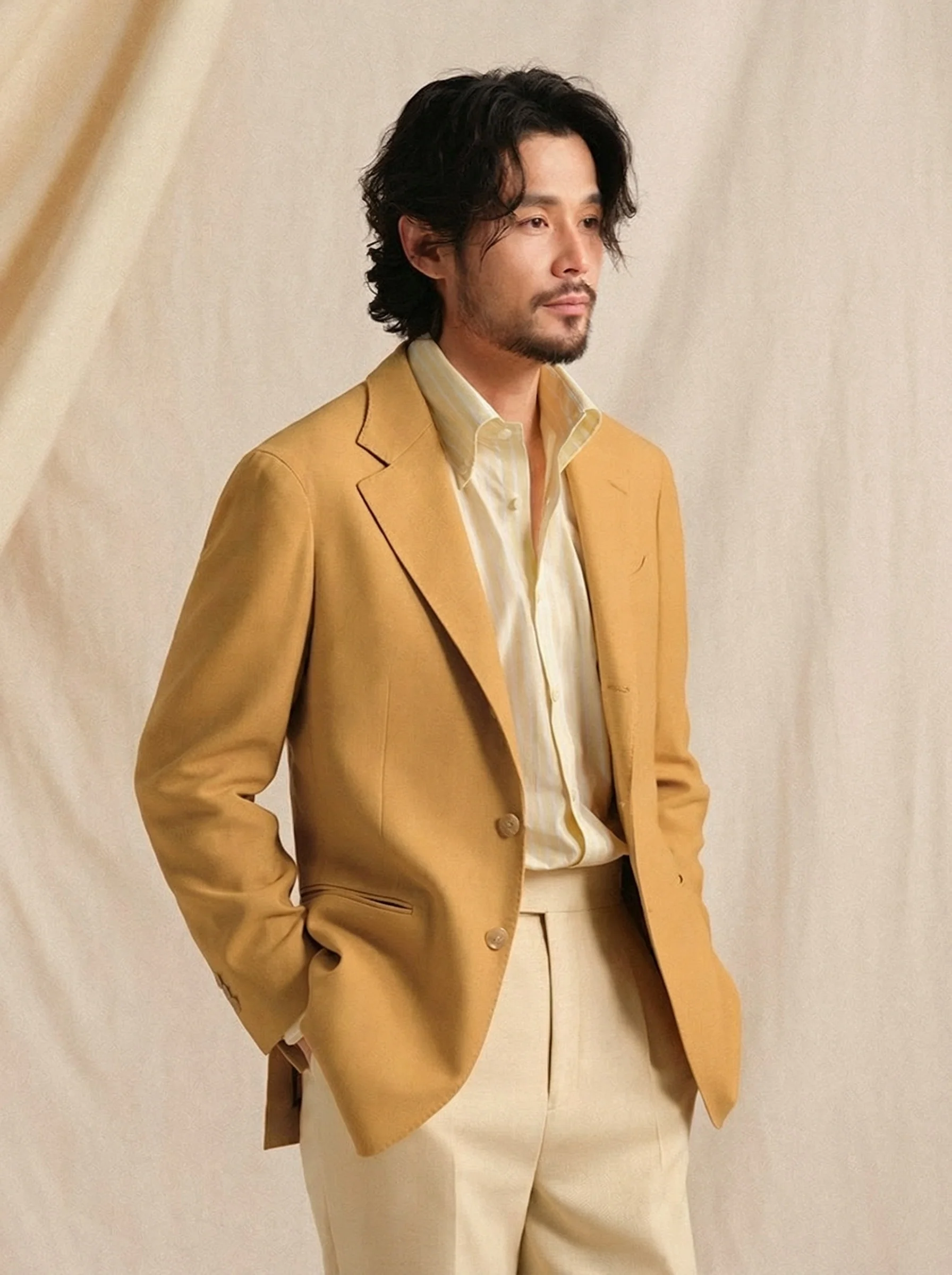 Naples Linen-Silk Blazer