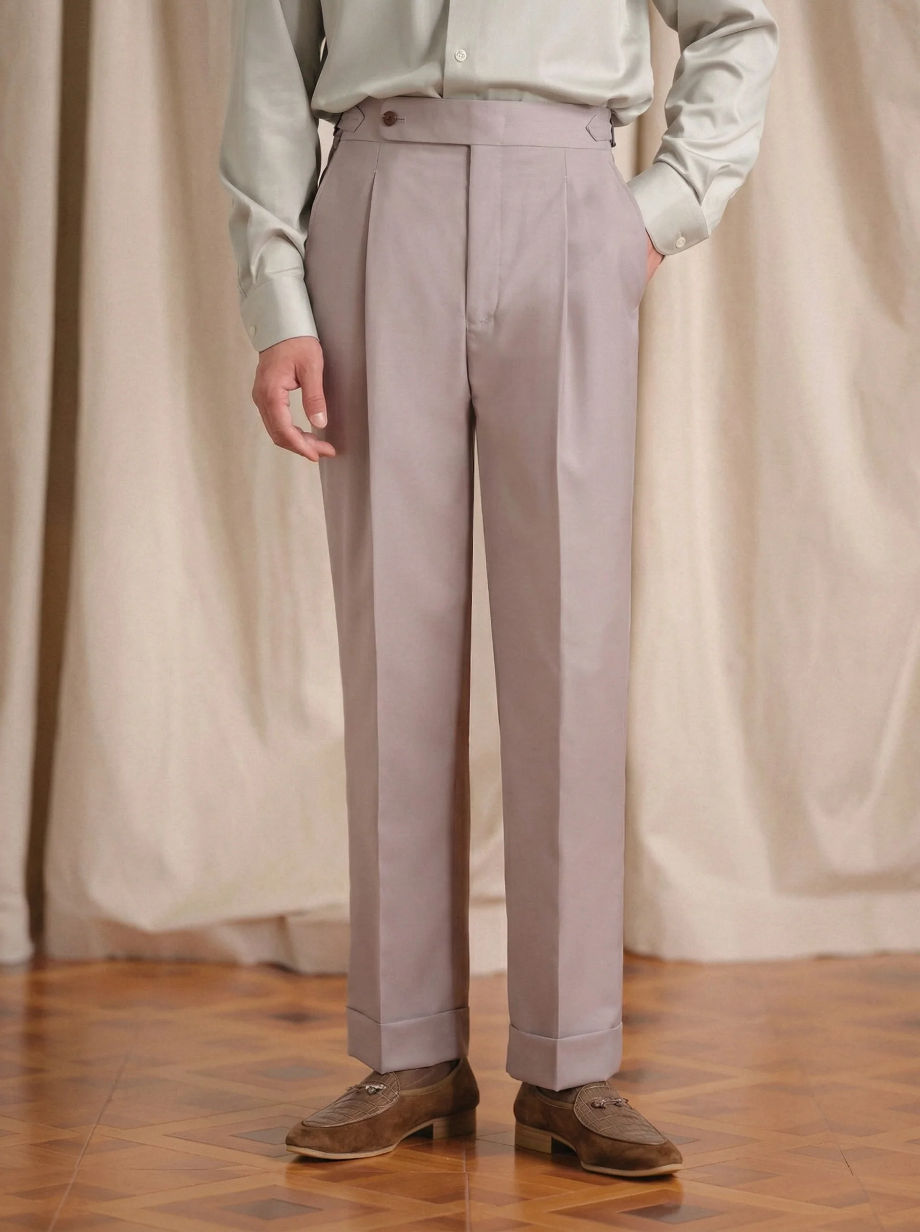 Naples Single-Pleat Trousers - Image 10