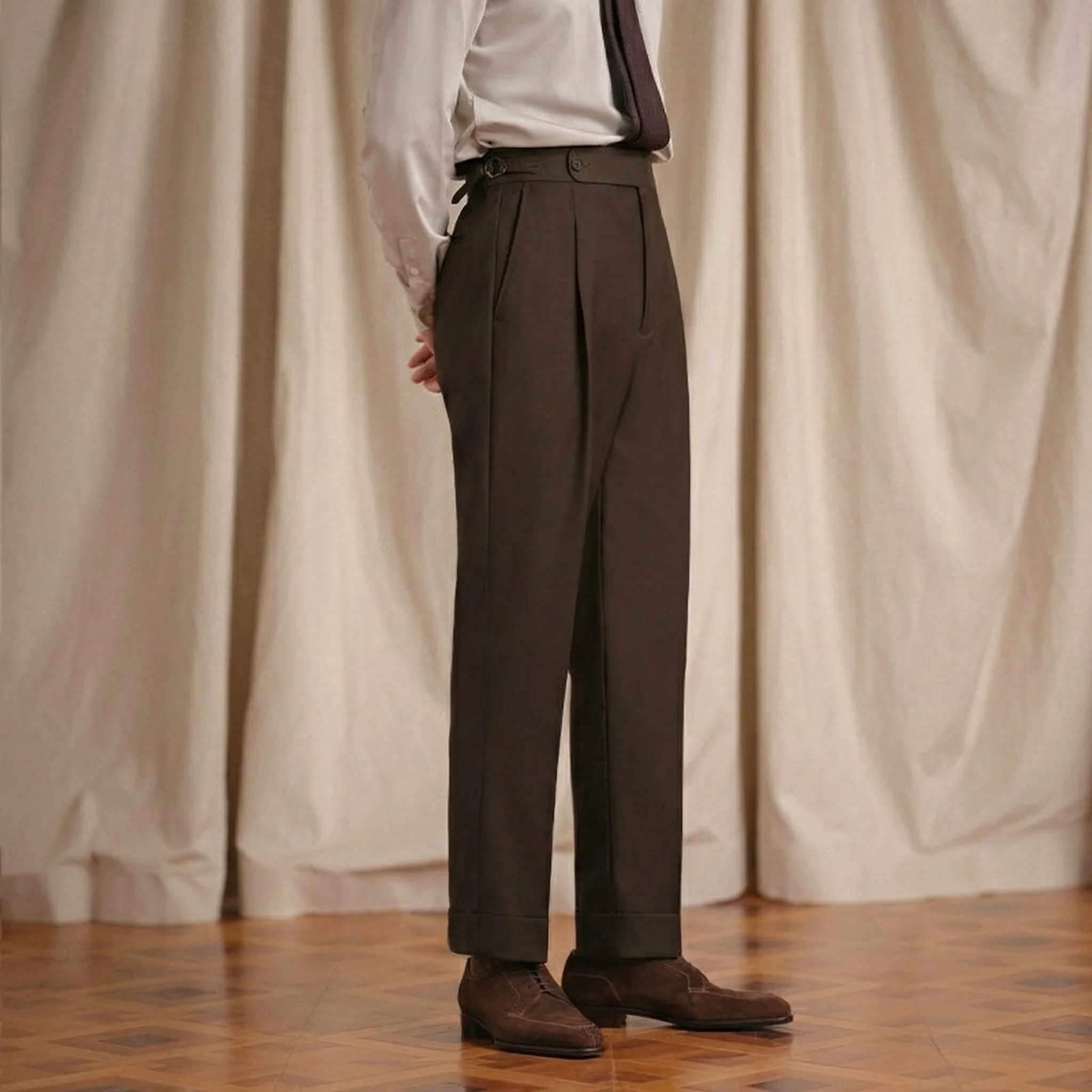 Naples Single-Pleat Trousers - Image 5