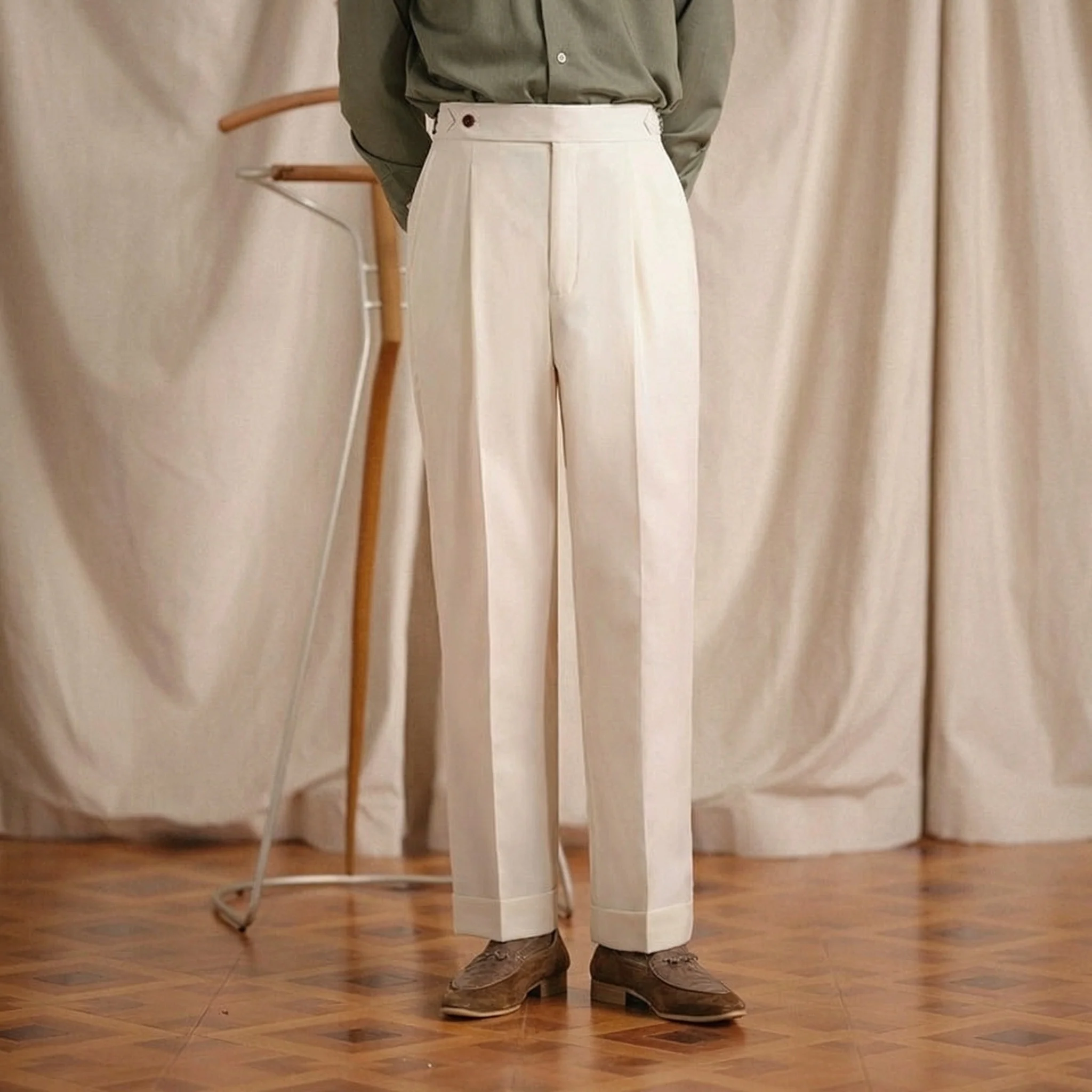 Naples Single-Pleat Trousers - Image 6