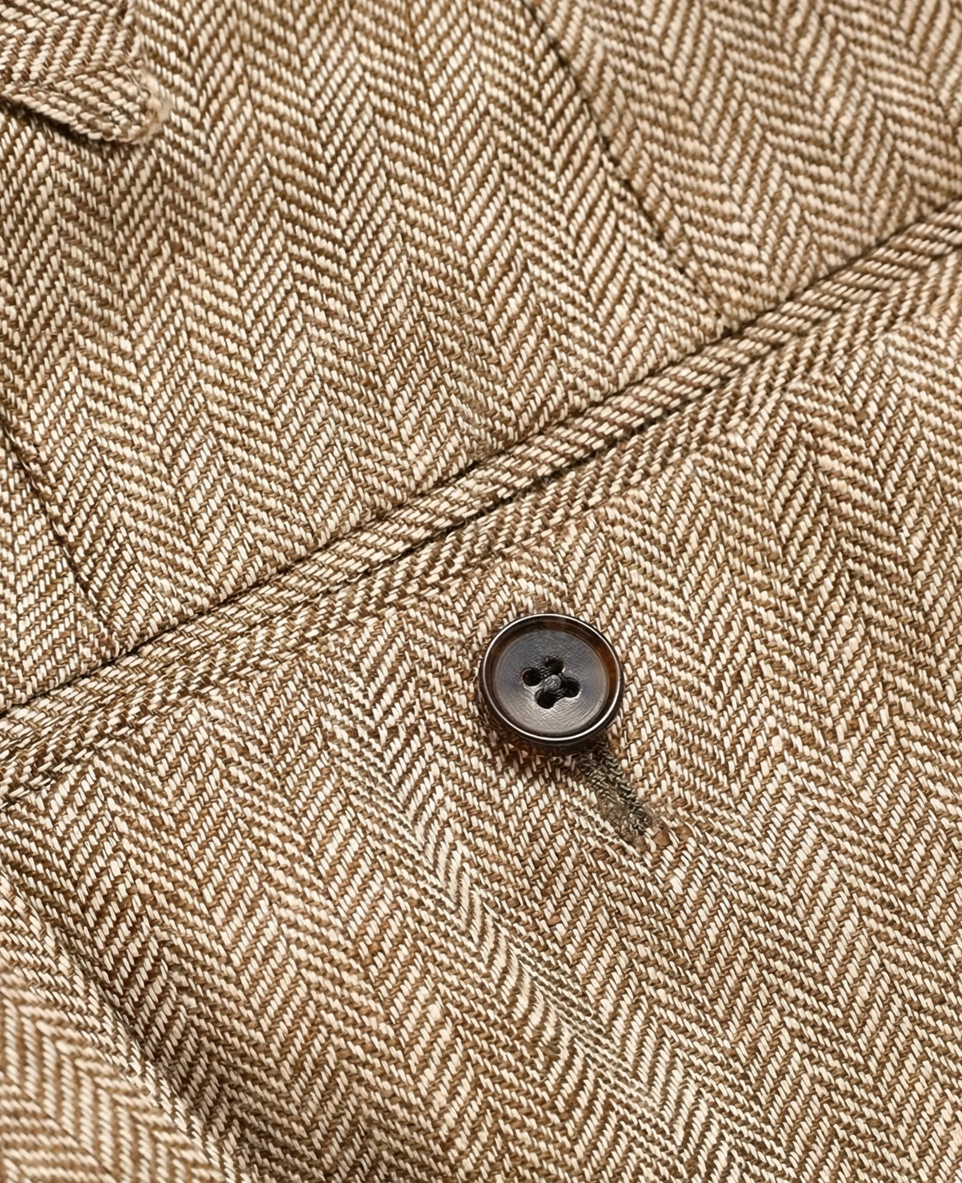 Napoli Herringbone Linen Trousers - Image 6