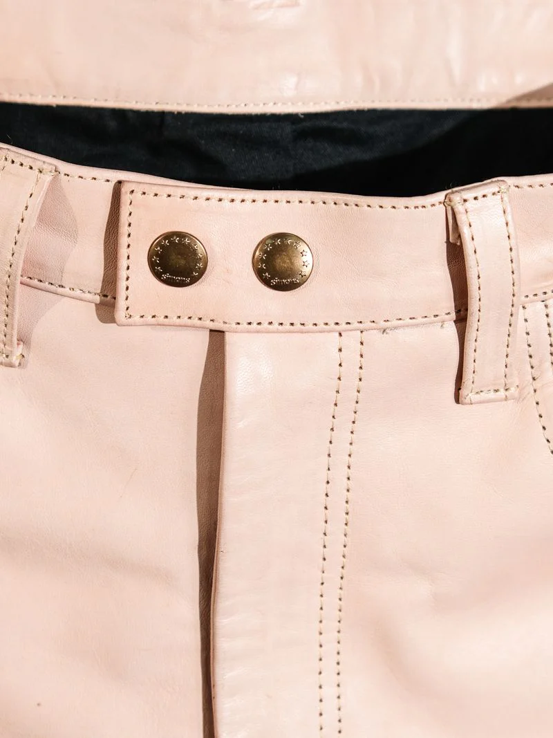 Natural Horsehide Five-Pocket Pants - Image 4