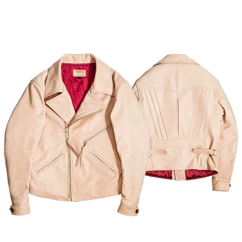 Natural Horsehide Moto Jacket - Image 5