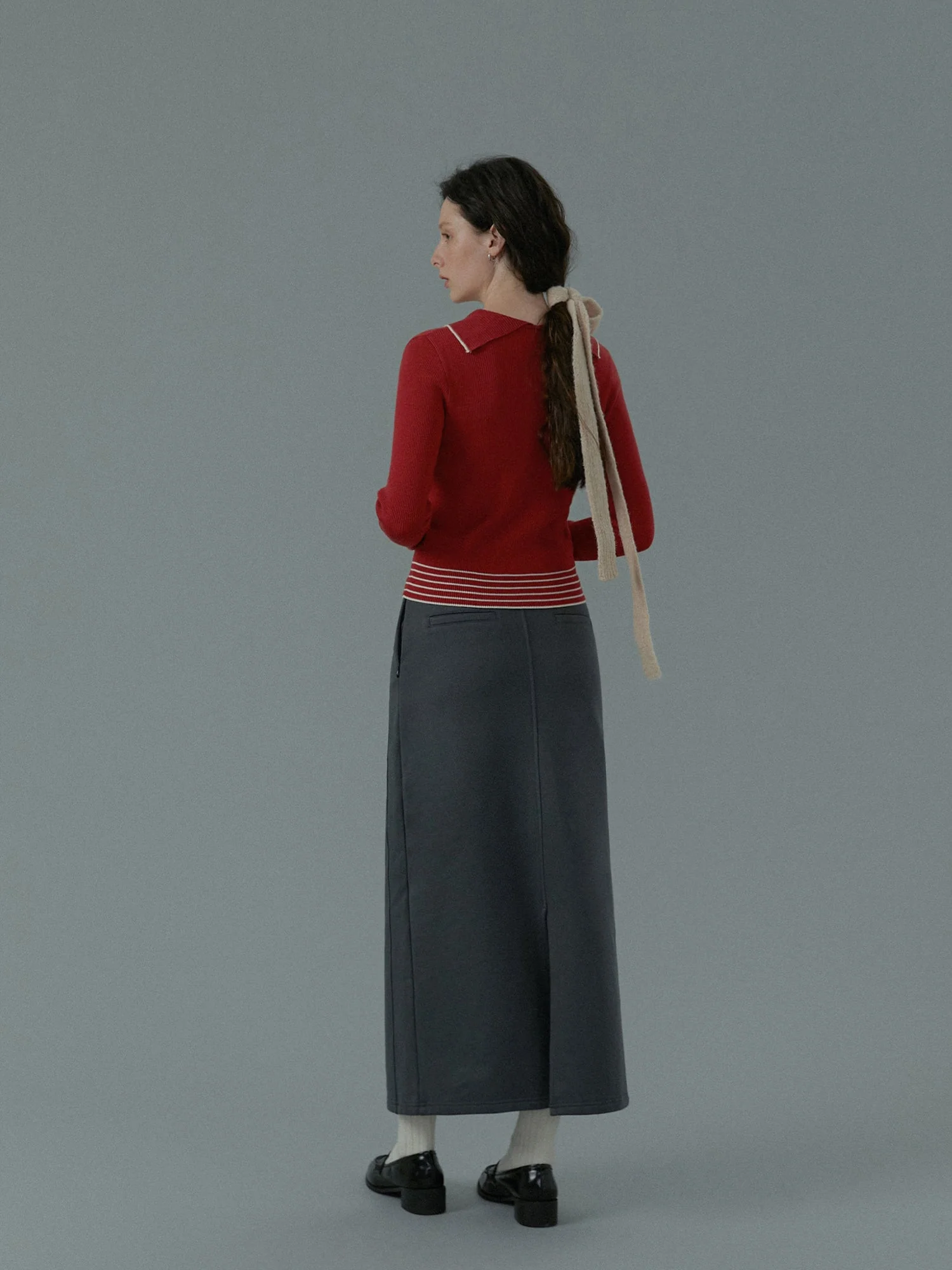 Navy Collar Sweater - Image 4