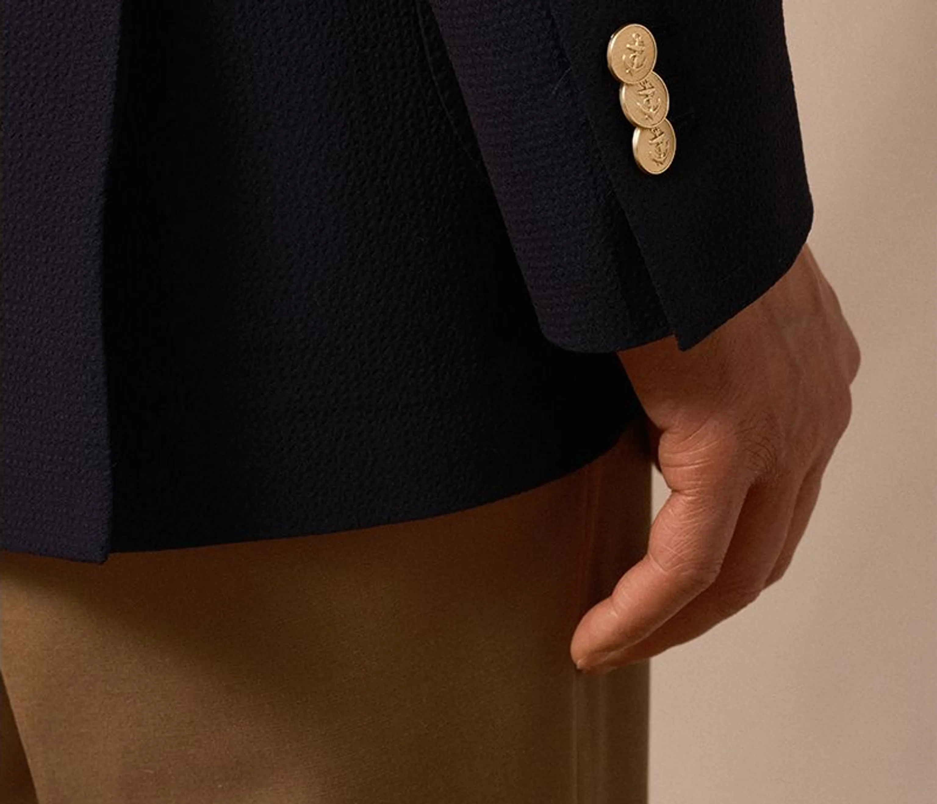 Navy Double-Breasted Blazer - Image 6