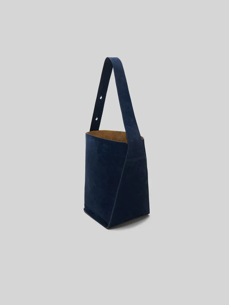 Navy Suede Tote - Image 3