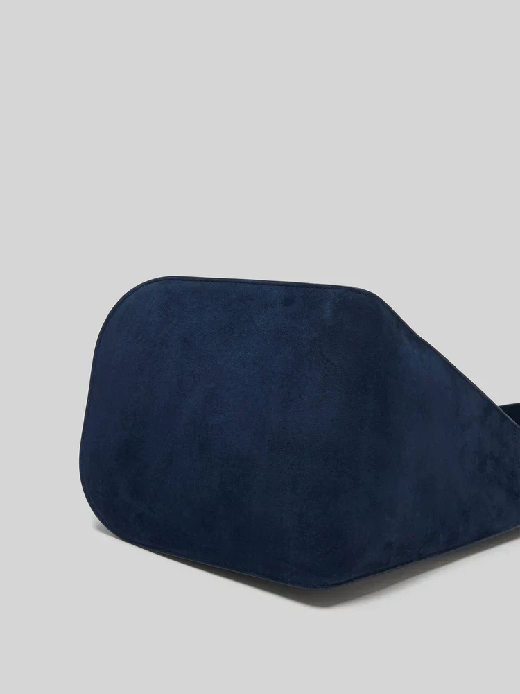 Navy Suede Tote - Image 4