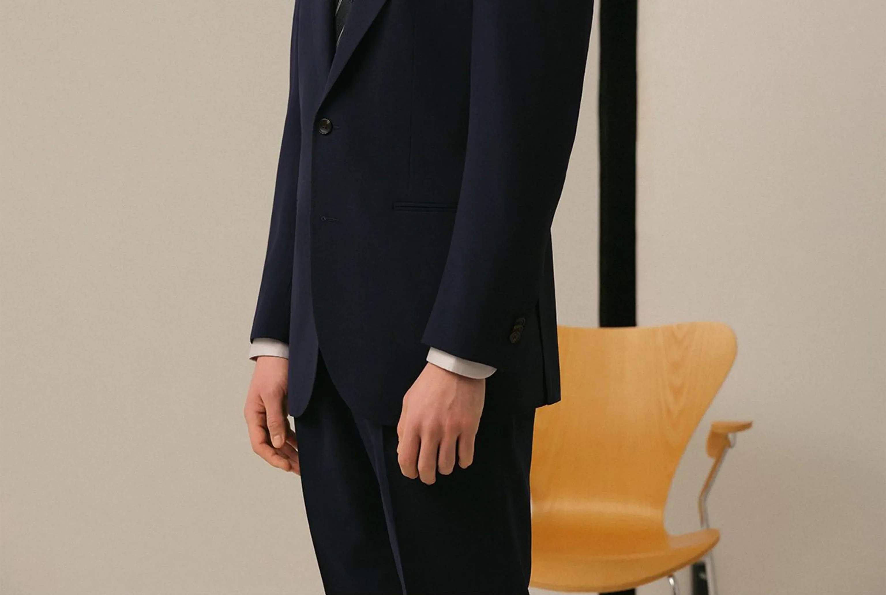Navy Tailored Suit - Image 5