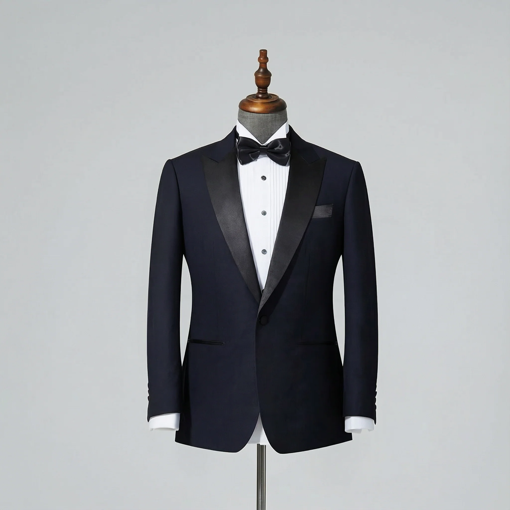 Navy Wool Suit - Image 4