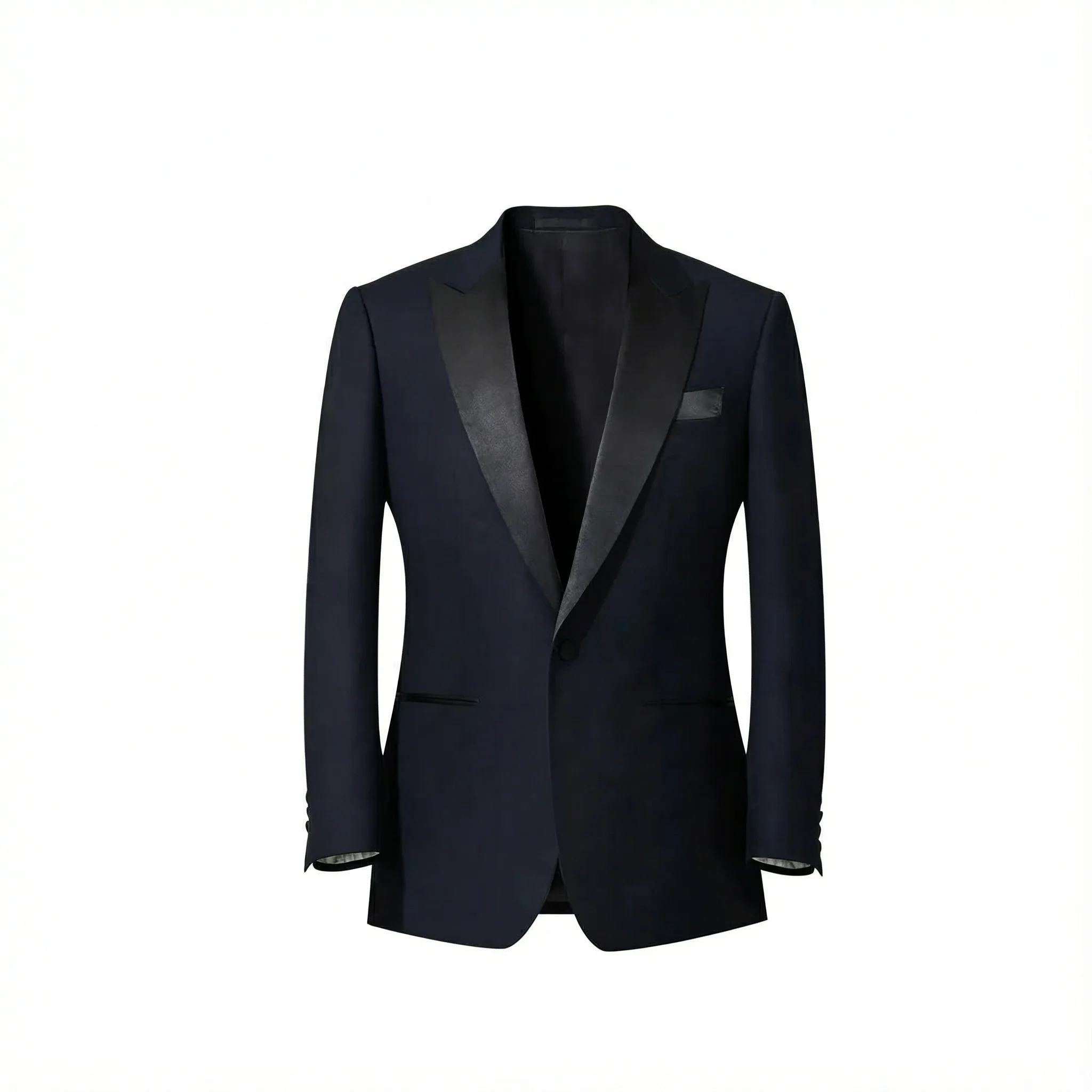 Navy Wool Suit - Image 7
