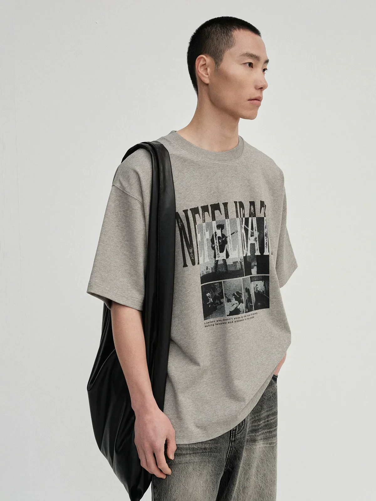 Nefelibata Collage Oversized T-Shirt