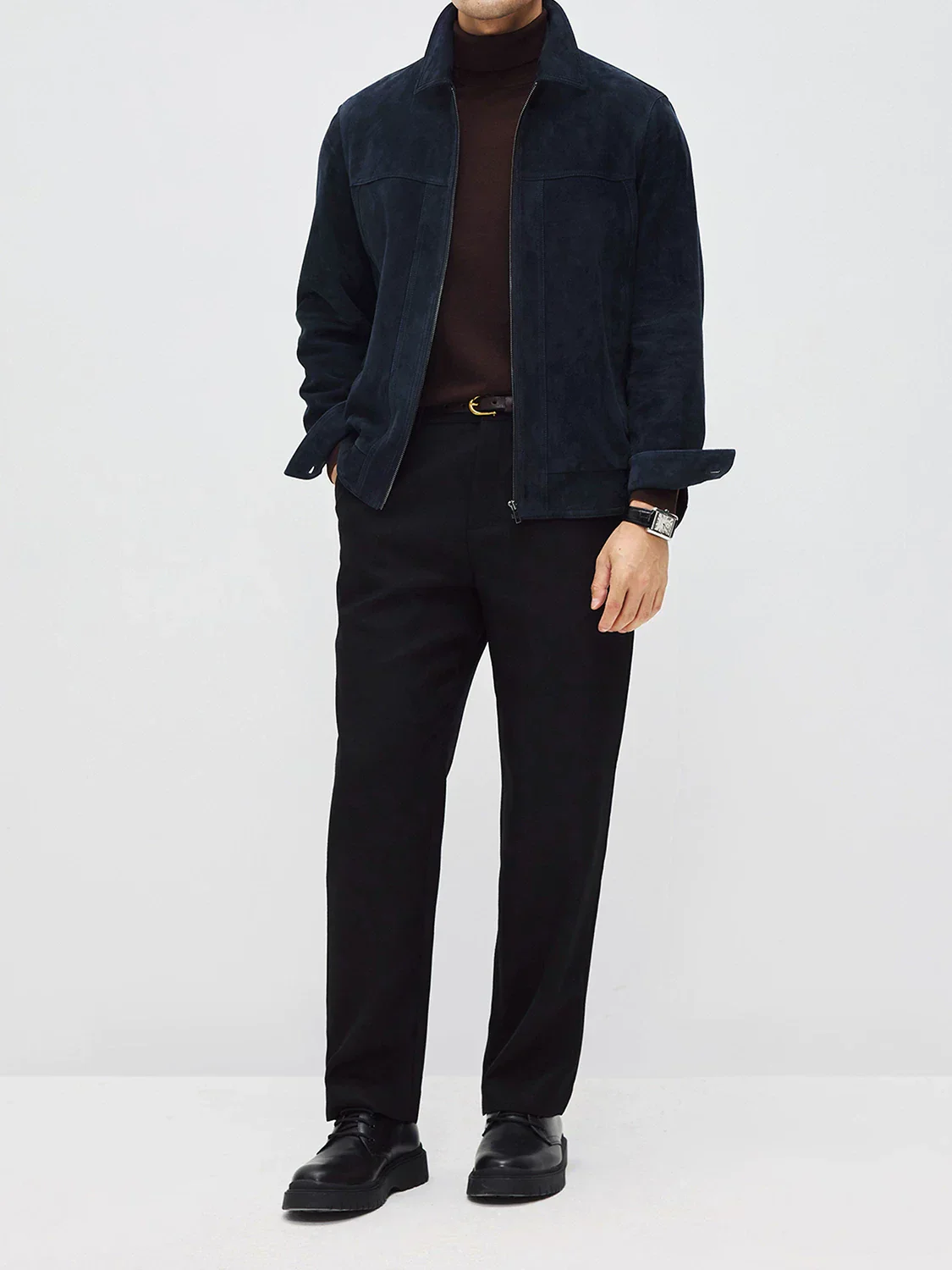 New Zealand Sheepskin Suede Zip Jacket - Image 4