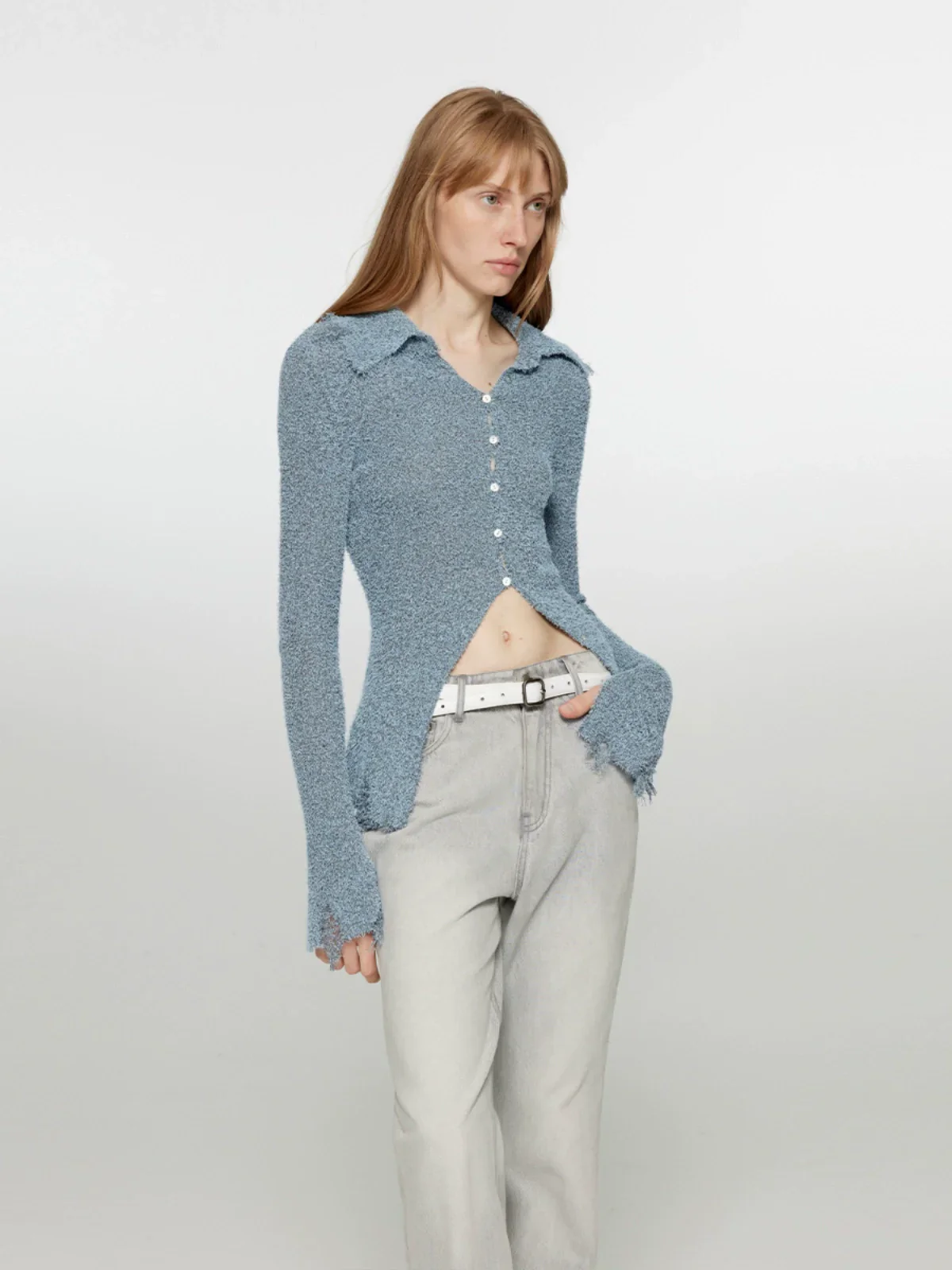 Night Dream Hollow Knit Cardigan - Image 4
