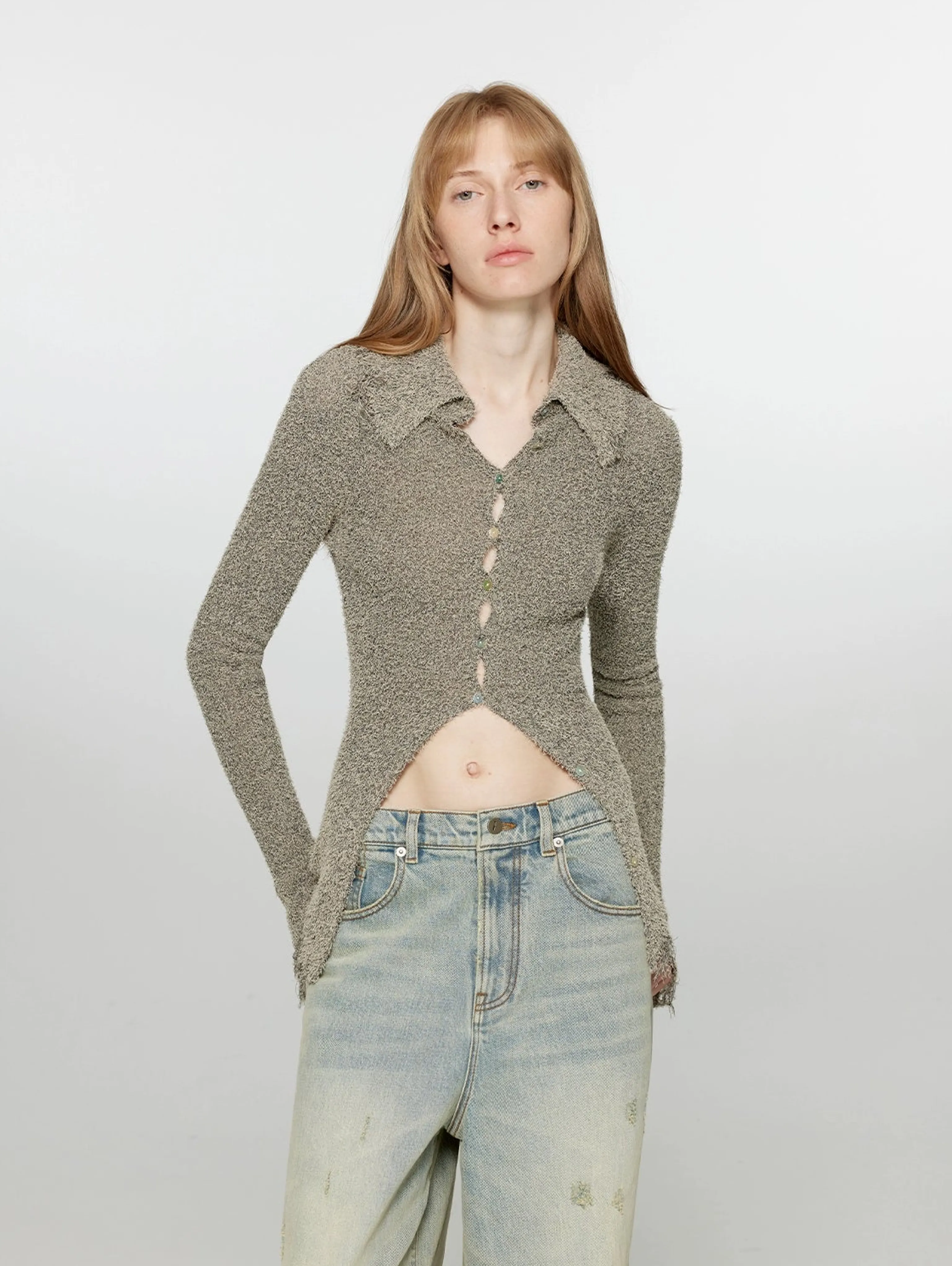 Night Dream Hollow Knit Cardigan - Image 7