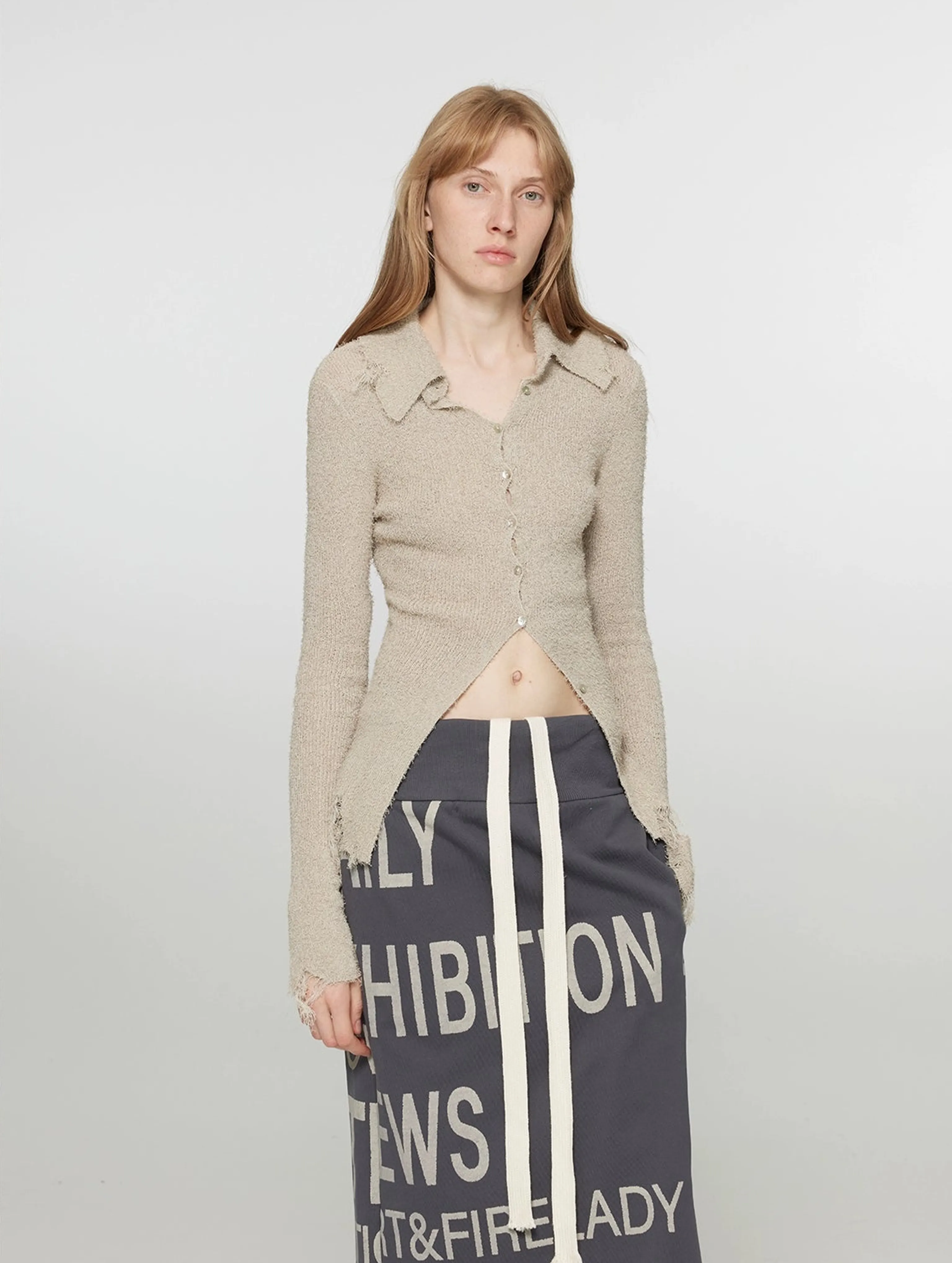 Night Dream Hollow Knit Cardigan - Image 8