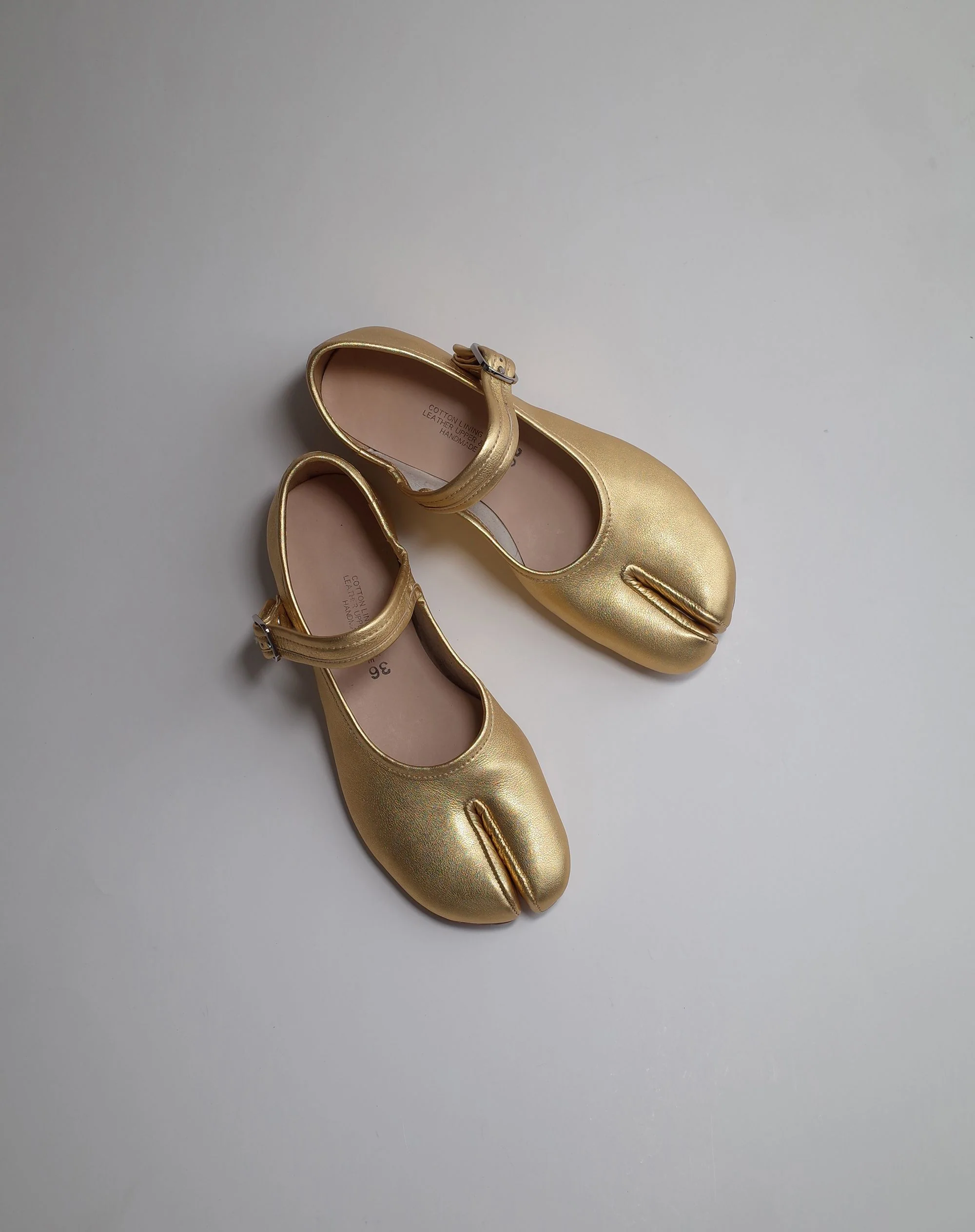 Ninja Gold Split-Toe Flats
