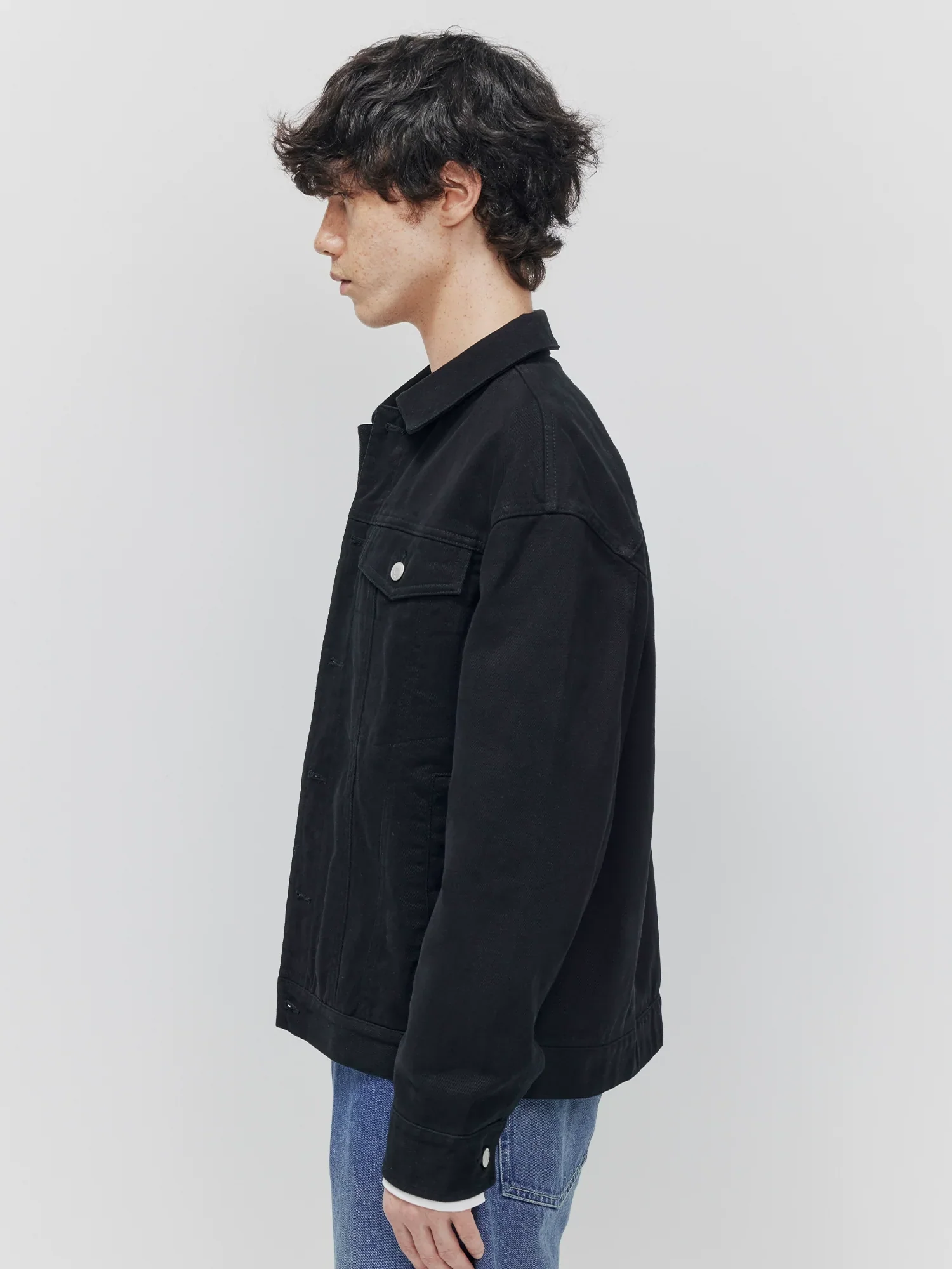 Noel Brushed Cotton Trucker Jacket - Image 5
