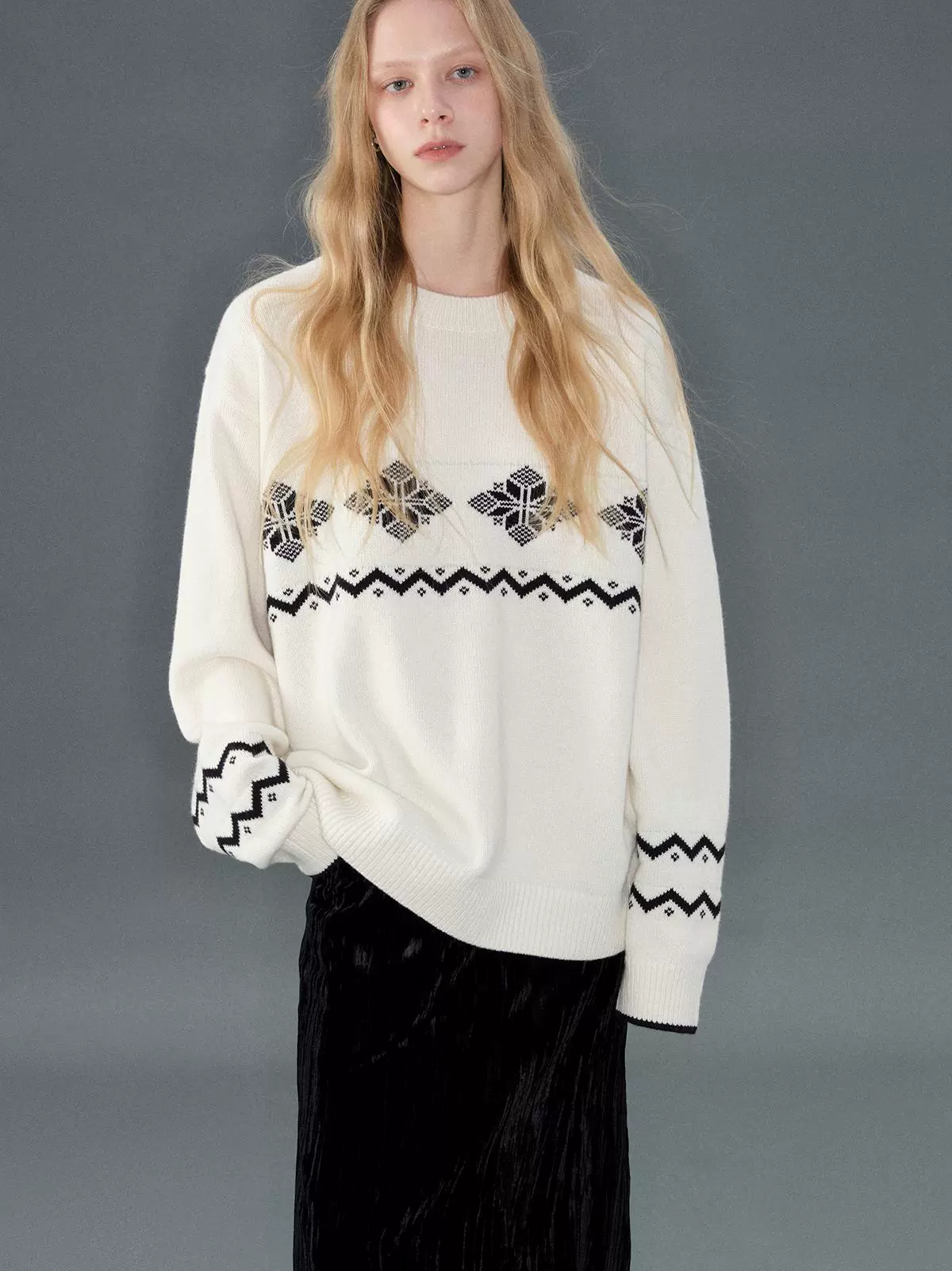 Nordic Jacquard Wool-Blend Sweater