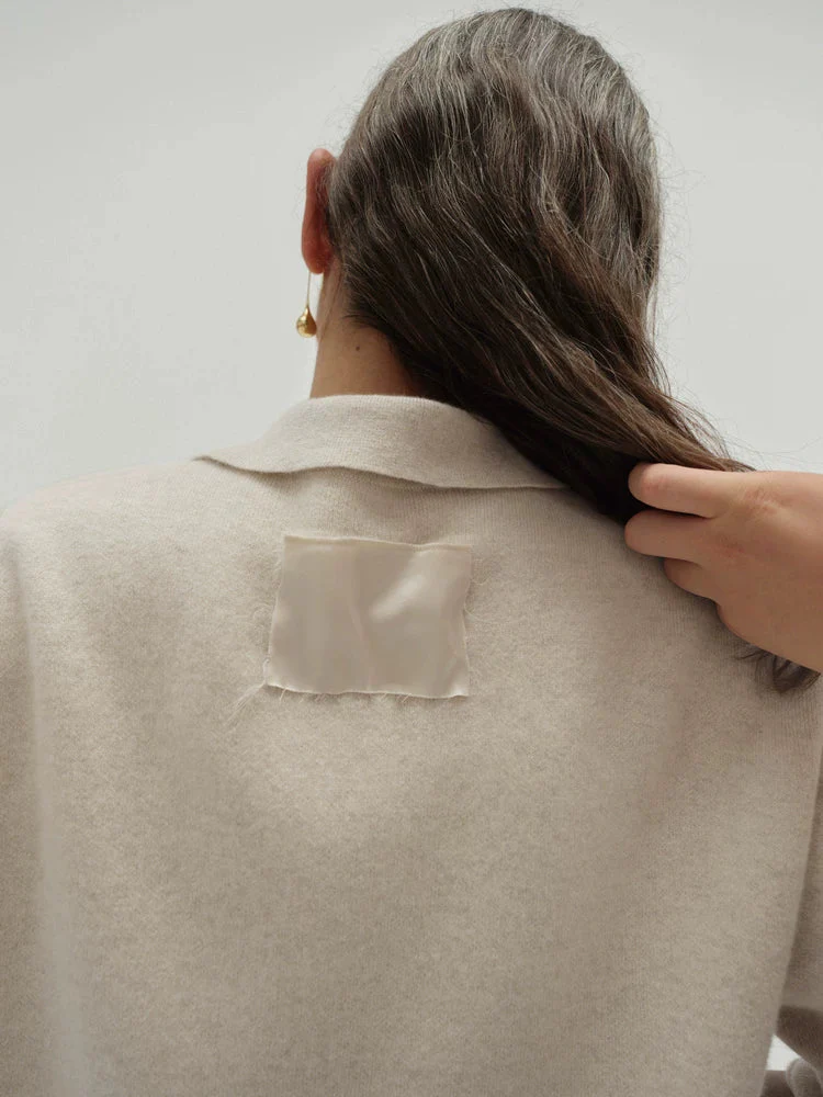 Notch Collar Knit Top - Image 4
