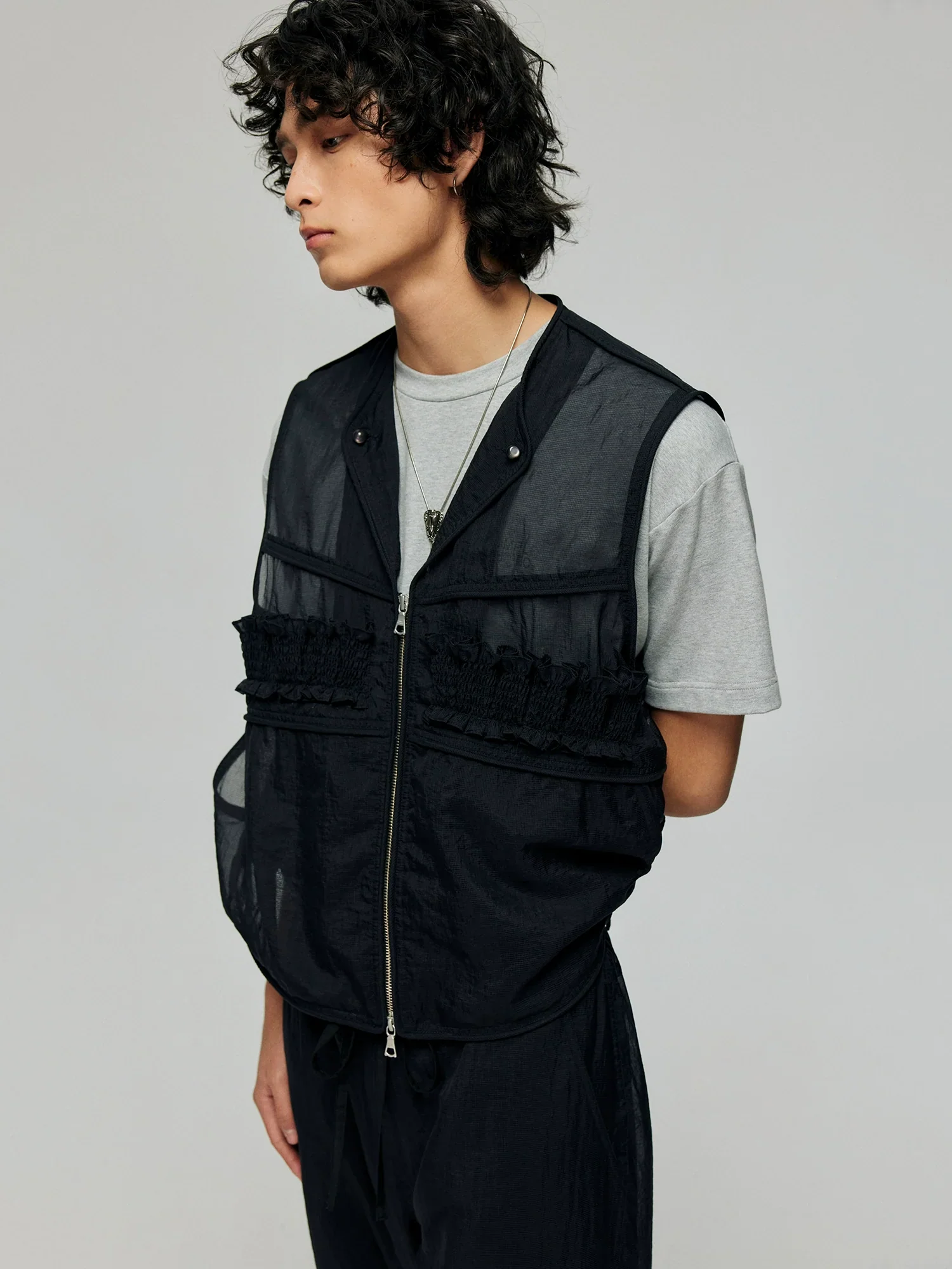 Nylon Organza Utility Vest