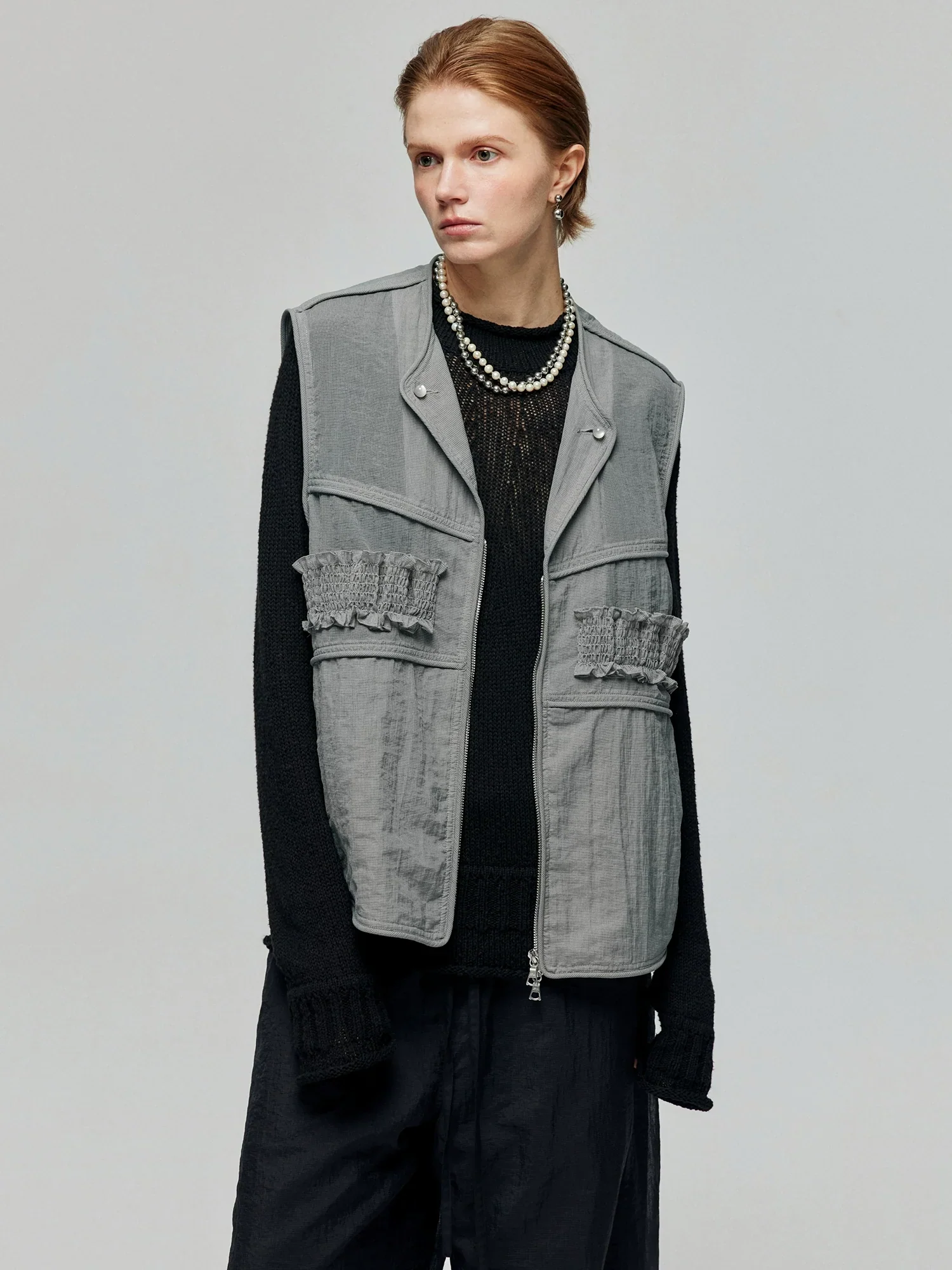 Nylon Organza Utility Vest - Image 3