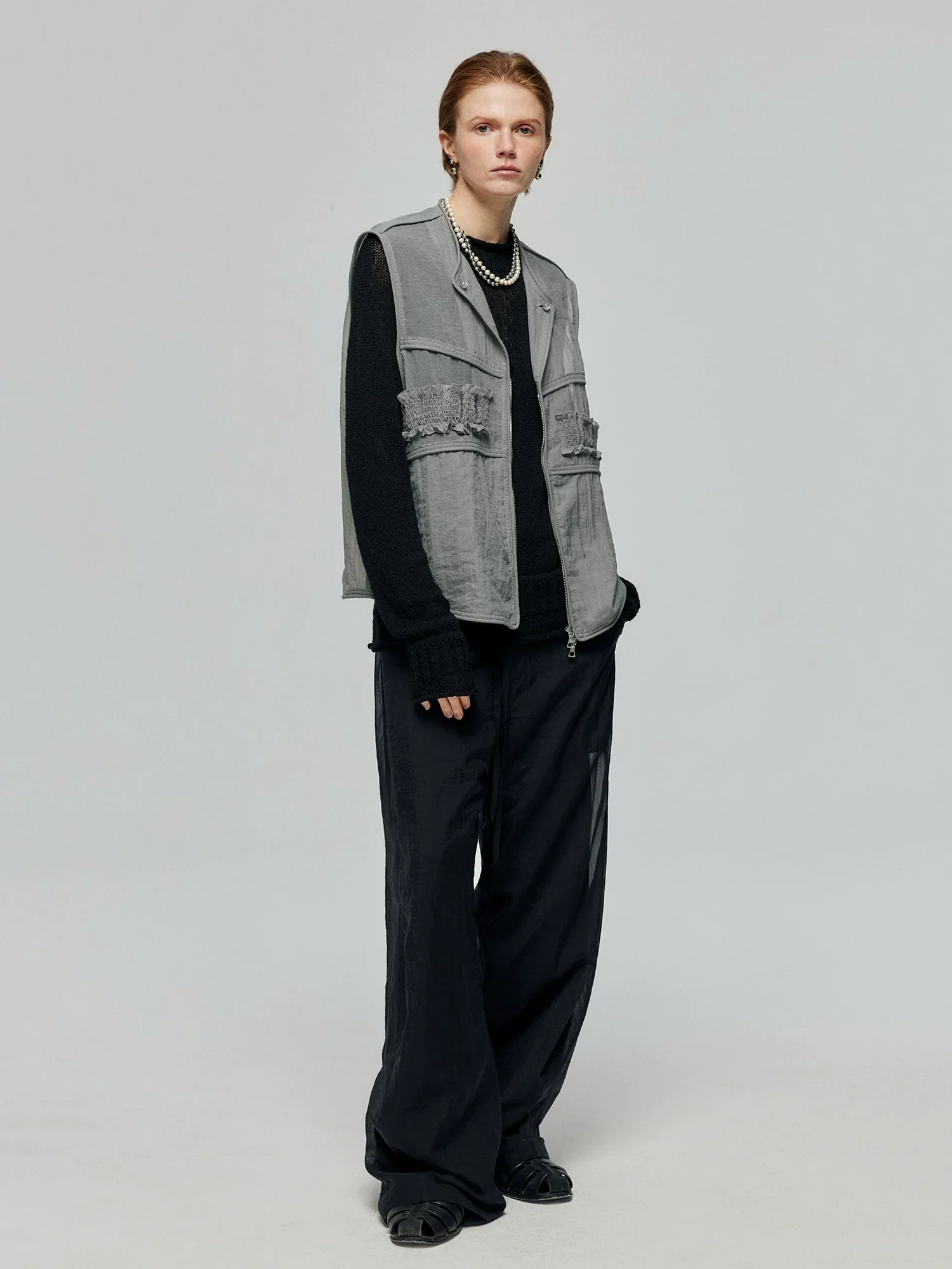 Nylon Organza Utility Vest - Image 4
