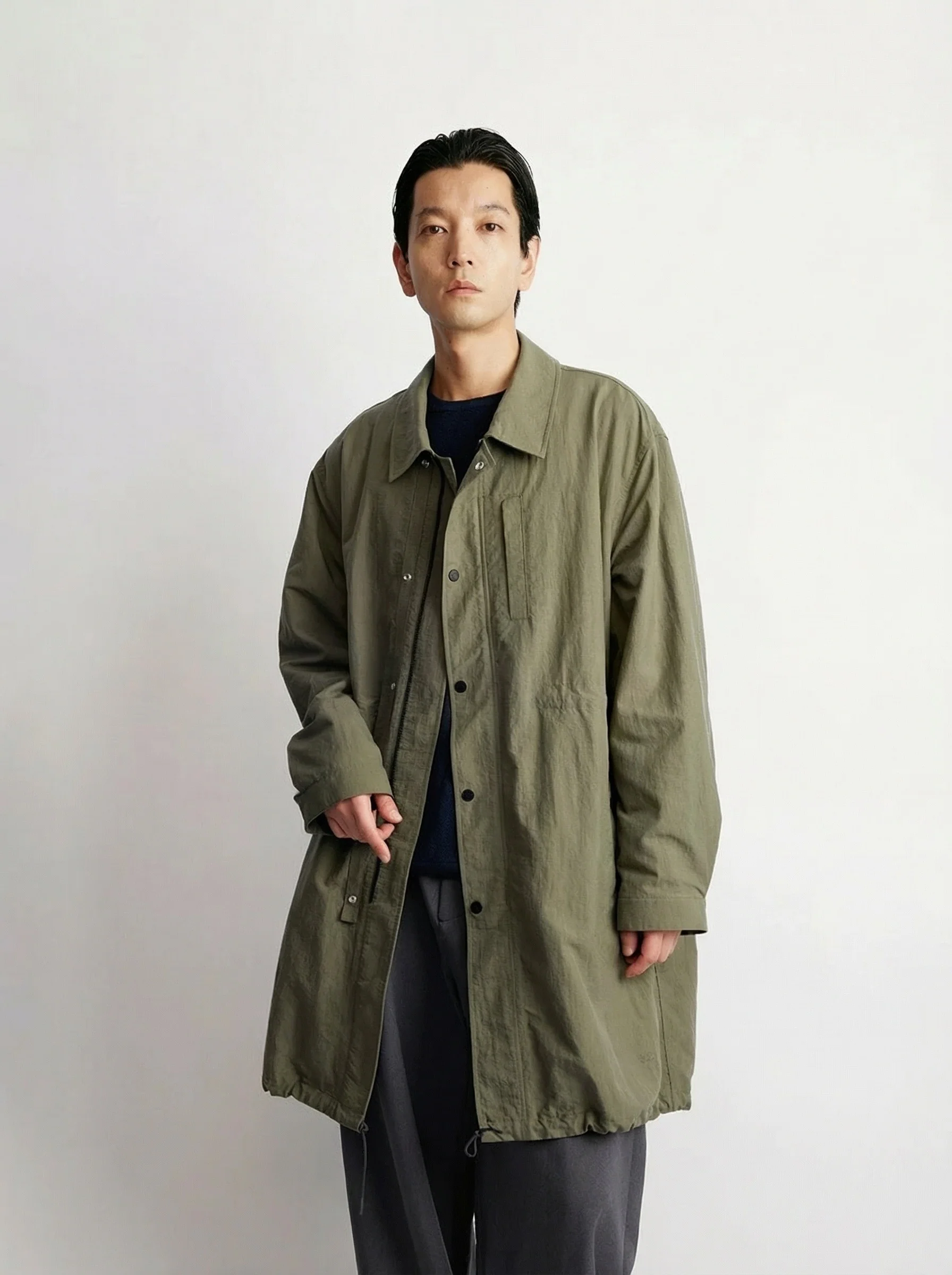 Nylon Poplin Fishtail Coat - Image 6