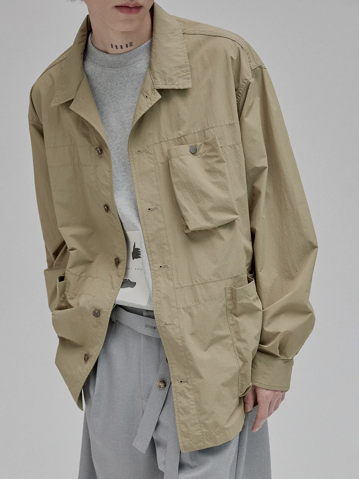 Nylon Utility Overshirt - Image 2
