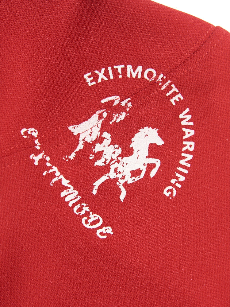 Oblique Collar Zip Polo Tee - Image 4