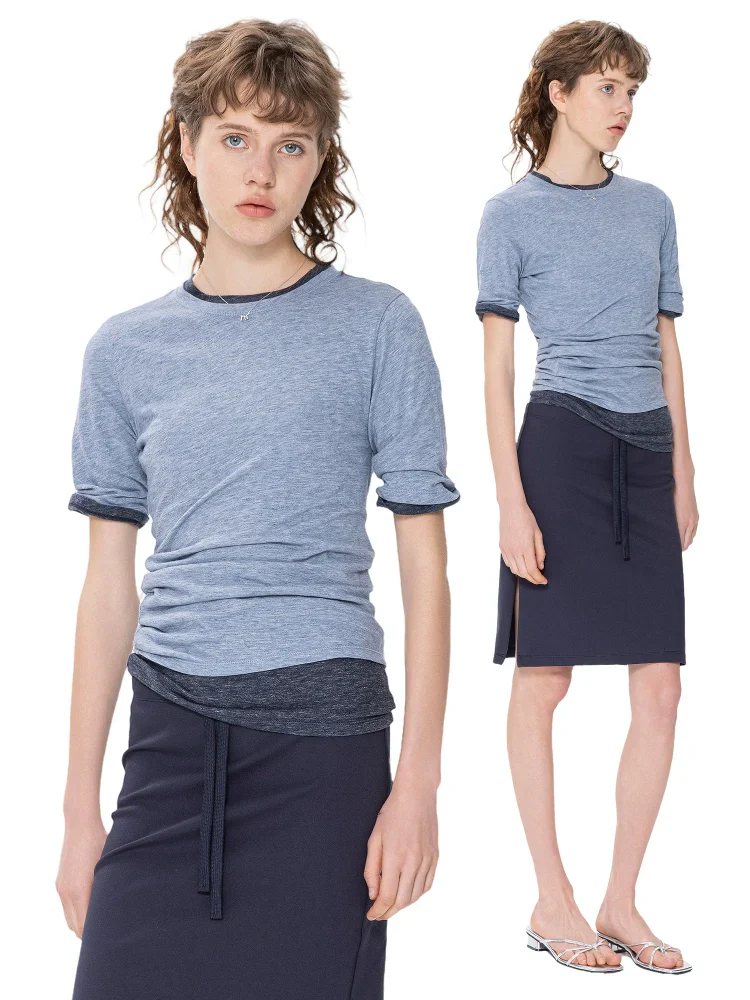Oblique Wrinkle Tee - Image 5