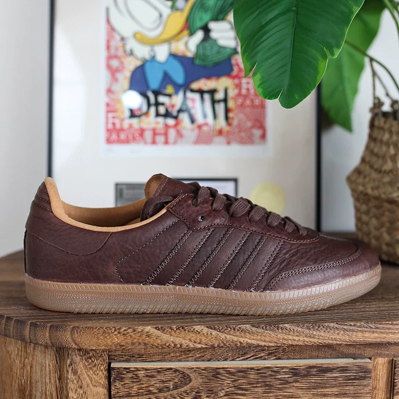 Oil‑Wax Leather Retro Trainer - Image 2