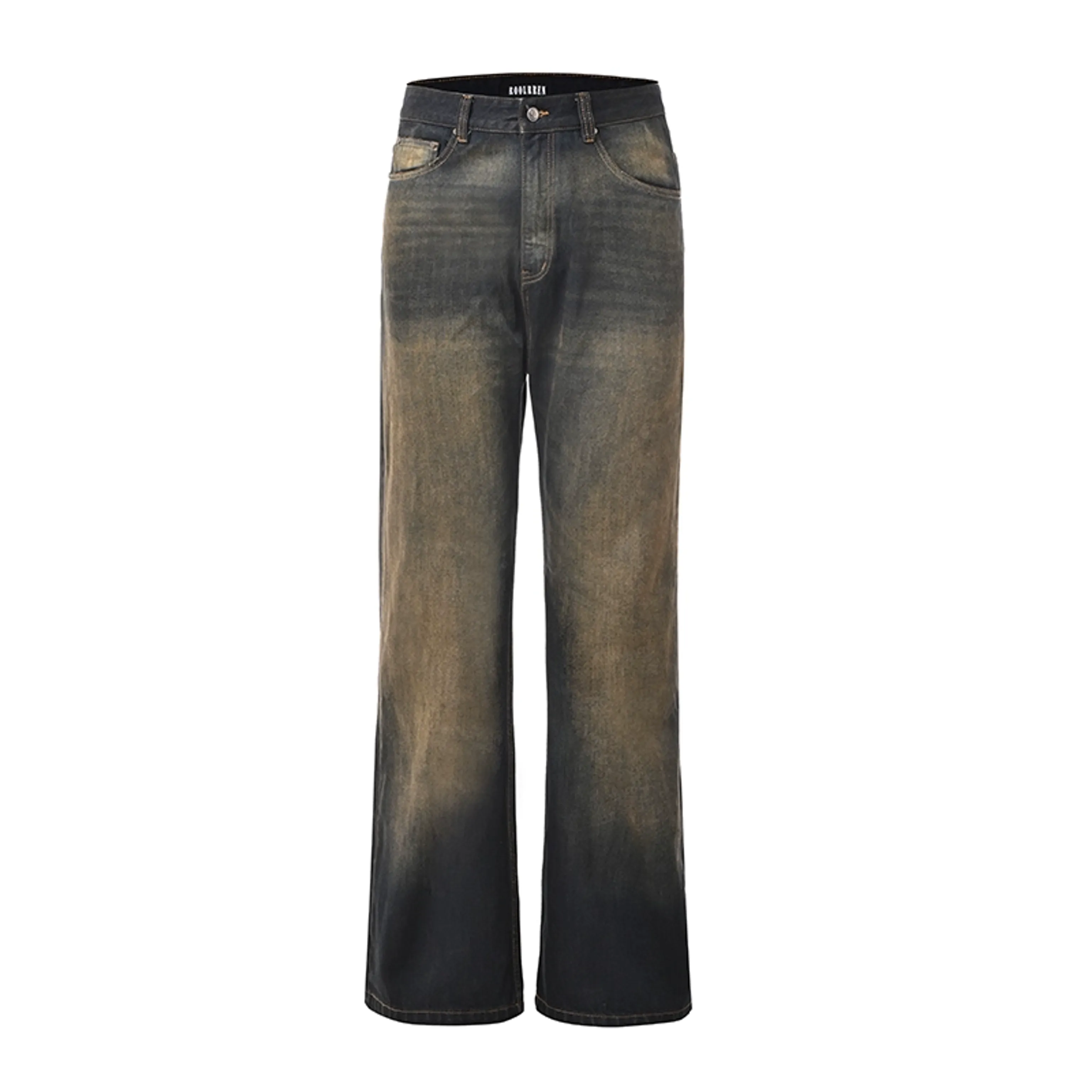 Okayama Faded Flared Denim Trousers - Image 7