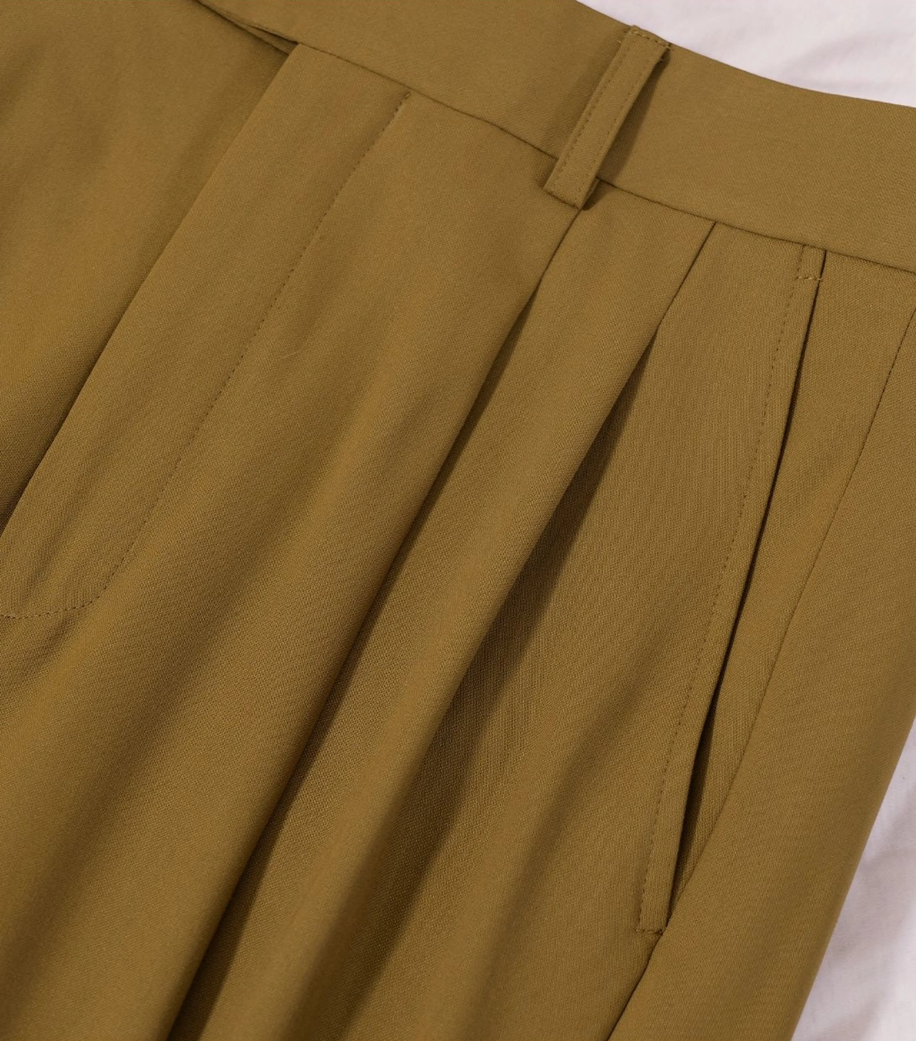 Olive Wide-Leg Trousers - Image 4