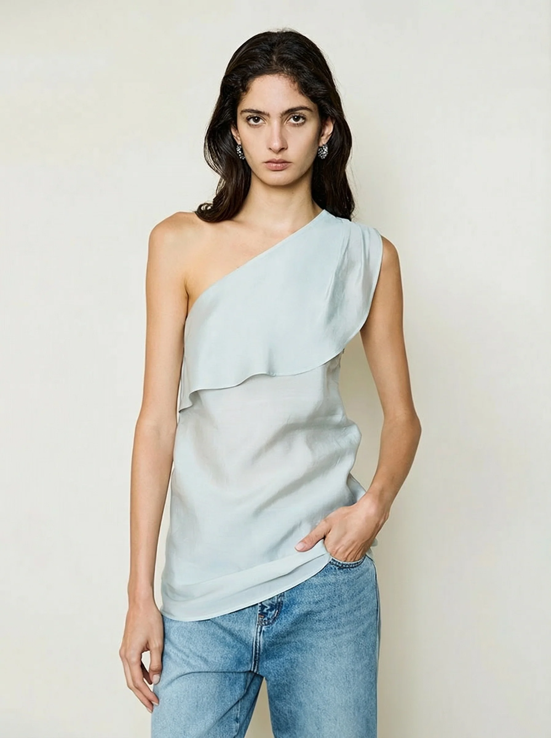 One-Shoulder Maxi Dress - Image 2