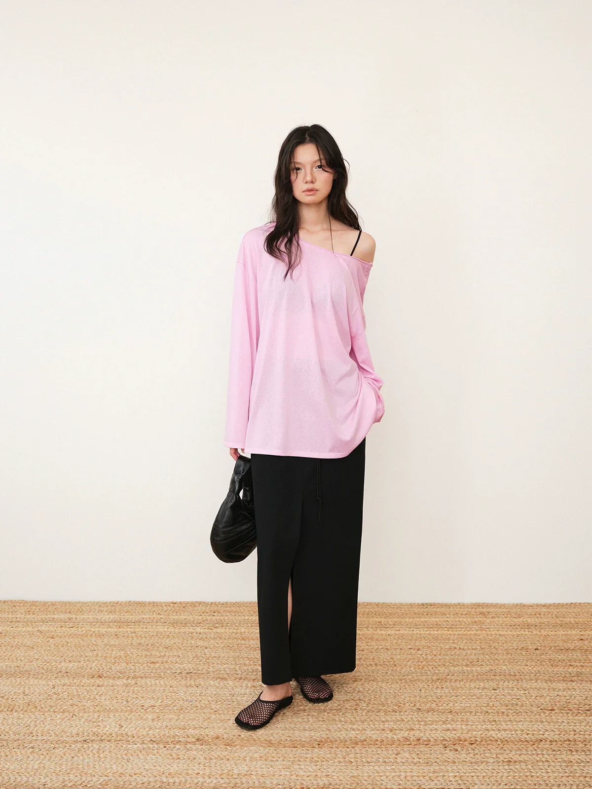 Open-Back Tie Long Sleeve Tee - Image 2