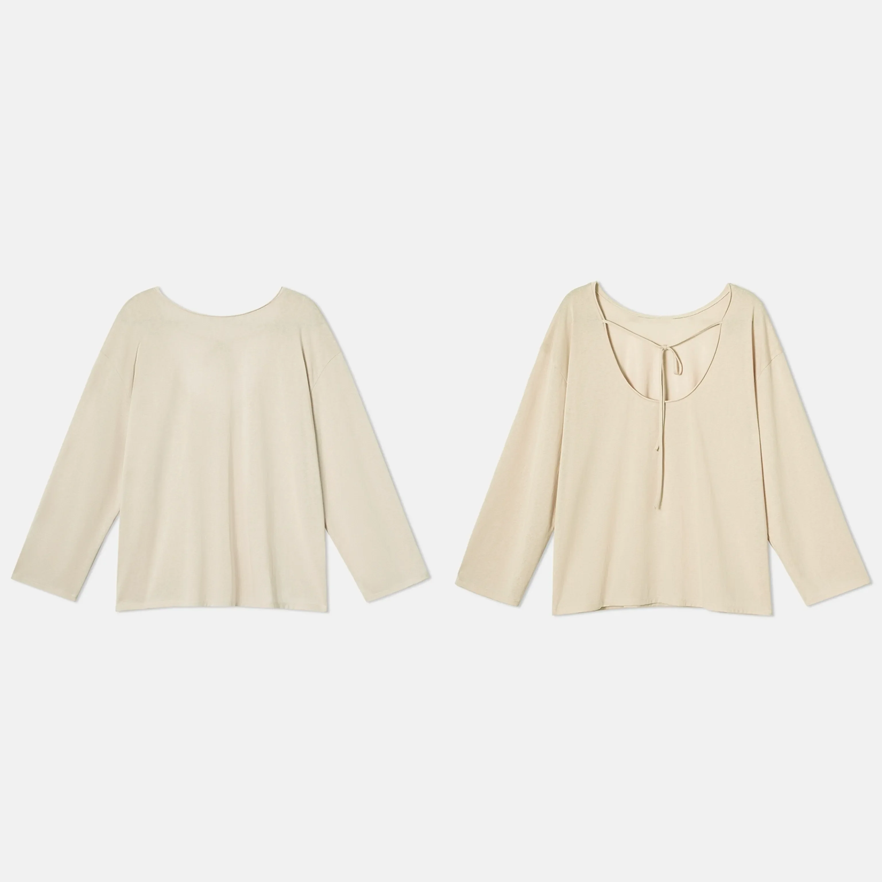 Open-Back Tie Long Sleeve Tee - Image 6