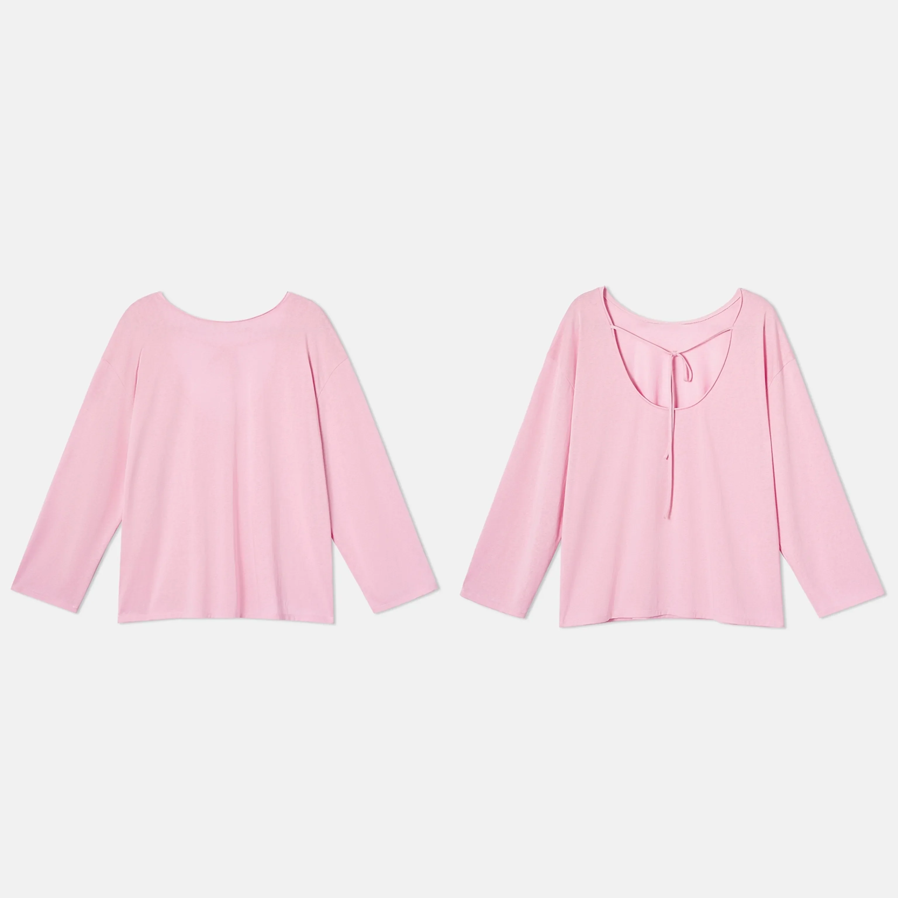 Open-Back Tie Long Sleeve Tee - Image 7