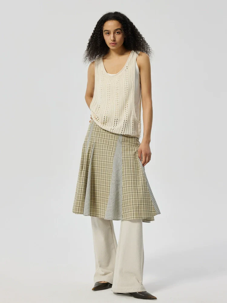 Openwork Crochet Vest - Image 2