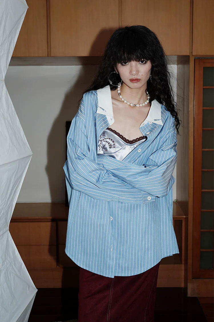 Oversized Button-Up Shirt - Image 7