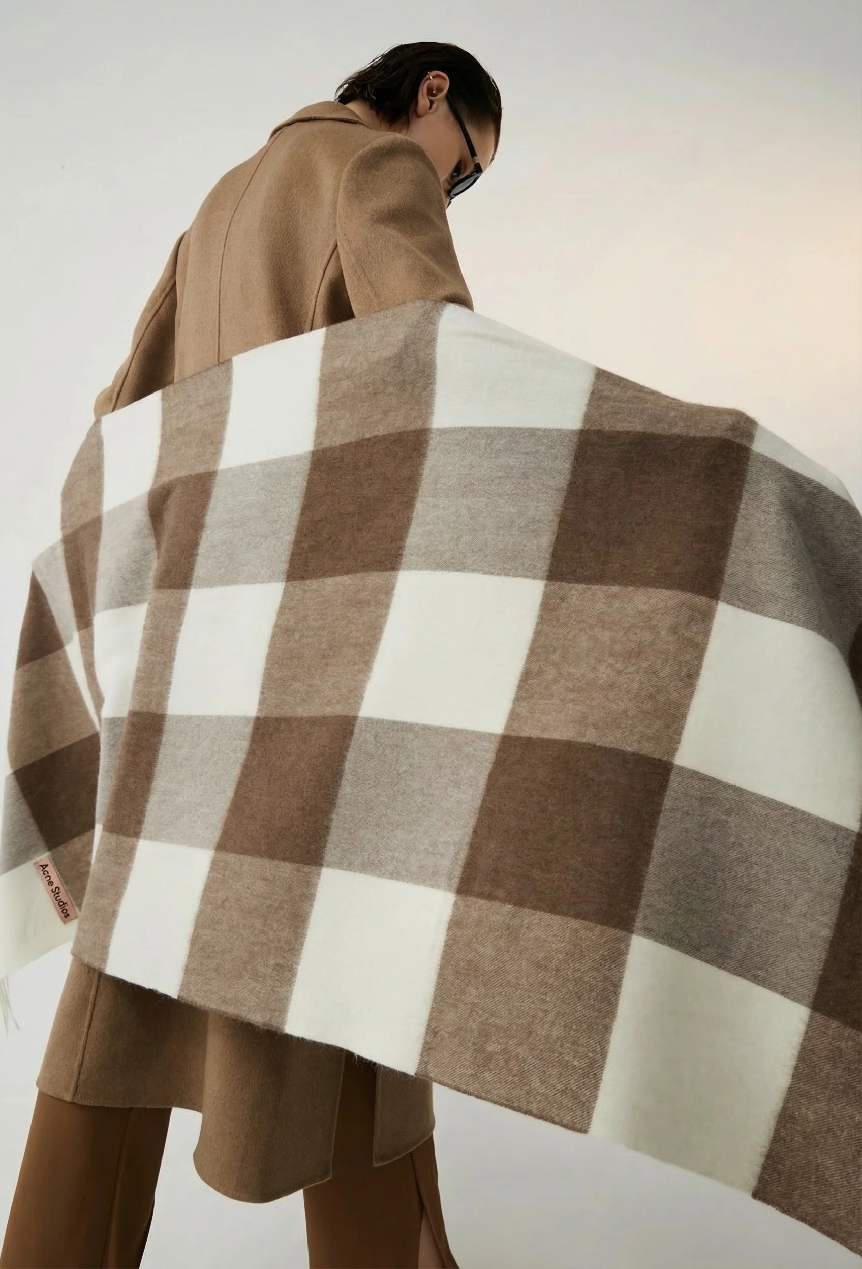 Oversized Check Scarf - Image 2