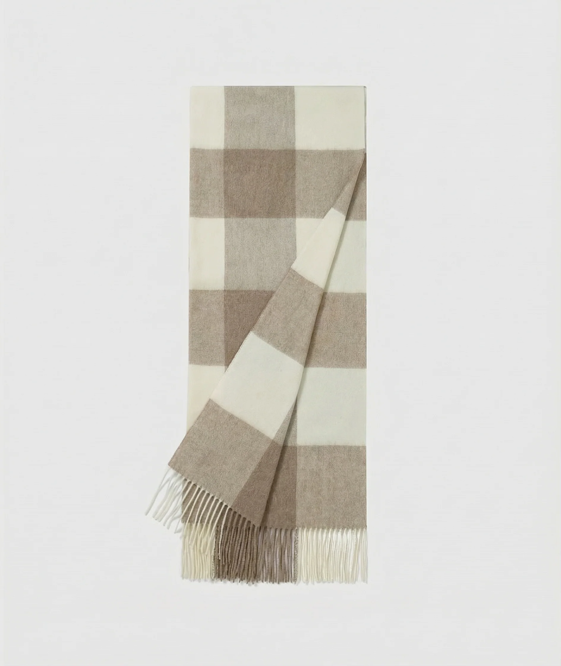 Oversized Check Scarf - Image 5