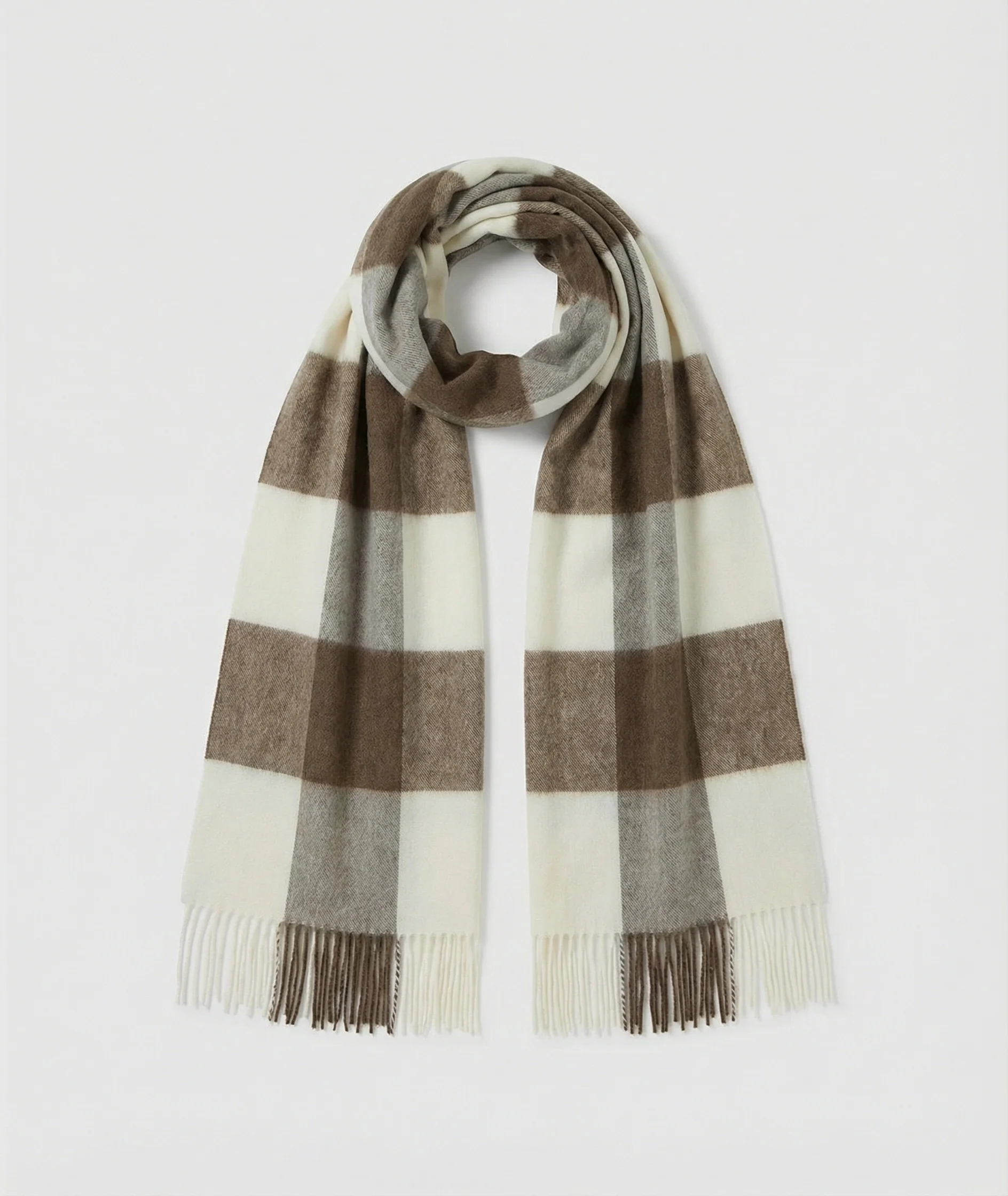 Oversized Check Scarf - Image 6