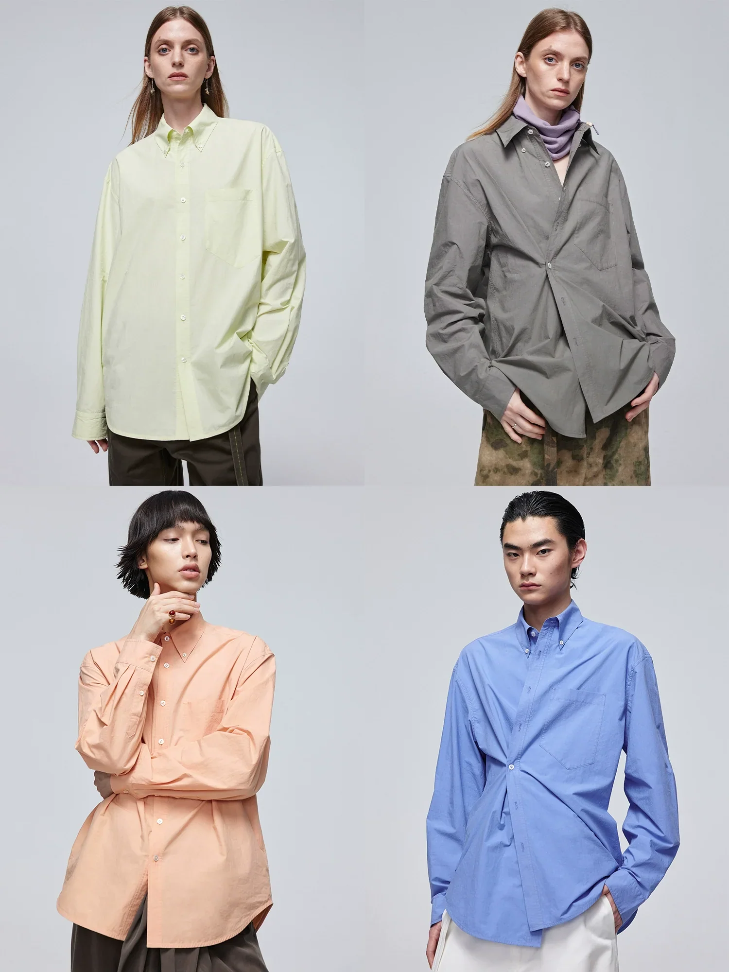 Oversized Cotton Button-Down Shirt