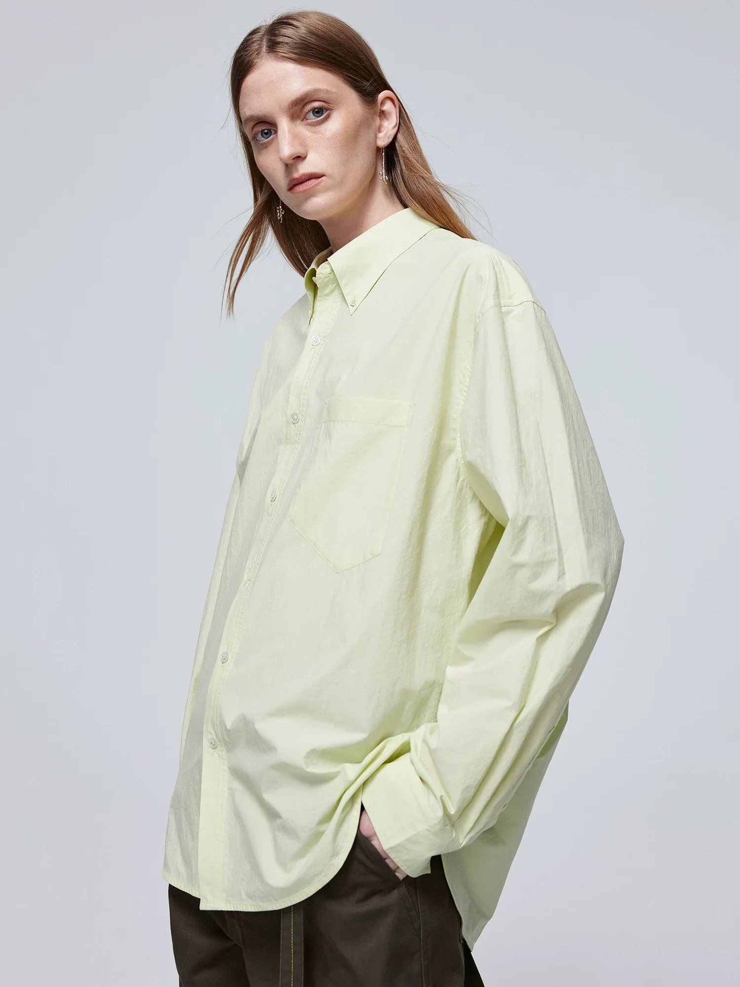 Oversized Cotton Button-Down Shirt - Image 5
